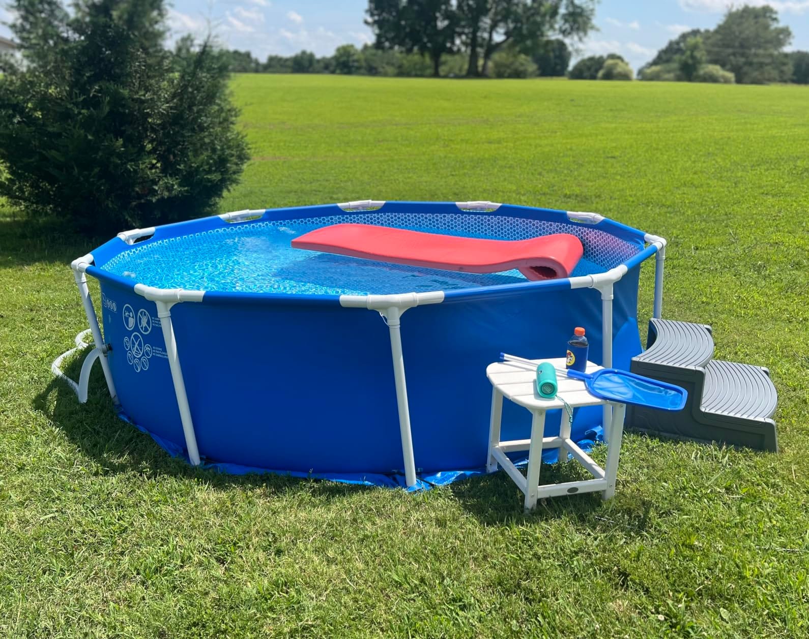 Intex Metal Frame 12ft x 30in Round Above Ground Swimming Pool Set w/Pump | 28211EP - 530 GPH Cartridge Filter Pump and Type A Filter Cartridge Included customer photo 1