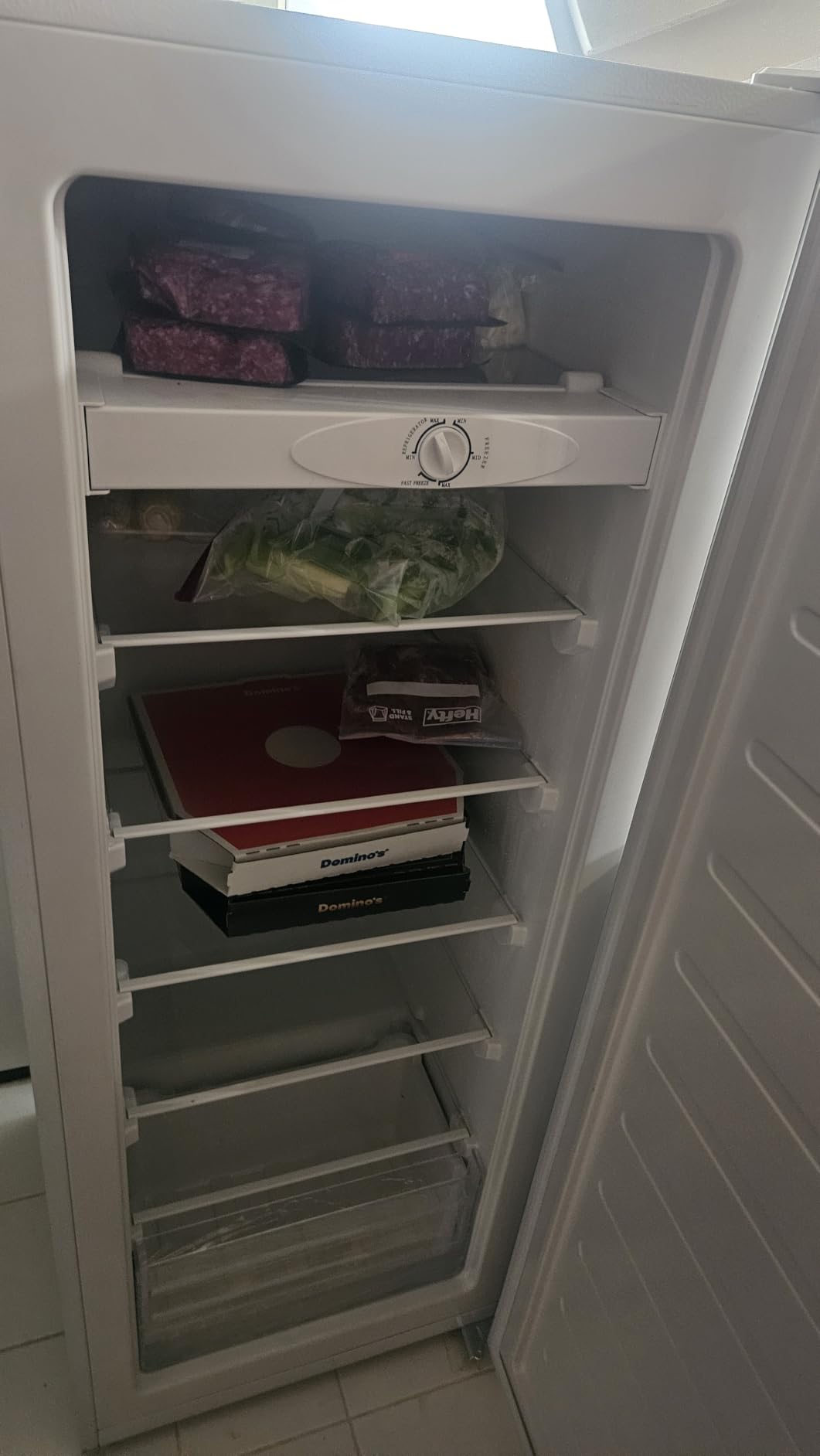 7.0 Cu.ft Upright Freezer, Convertible Freezer/Refrigerator, Black | Stand Up Freezer with 5 Shelves & 3 Drawers, Reversible Door, Upright Freezer for Kitchen, Garage, Office customer photo 2