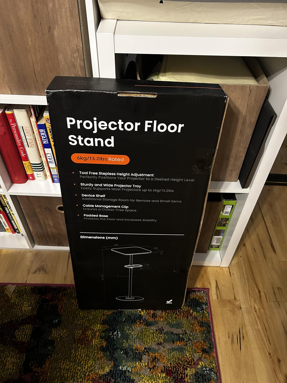 PUTORSEN Heavy-Duty Projector Stand, Height Adjustable 27.6-47.2