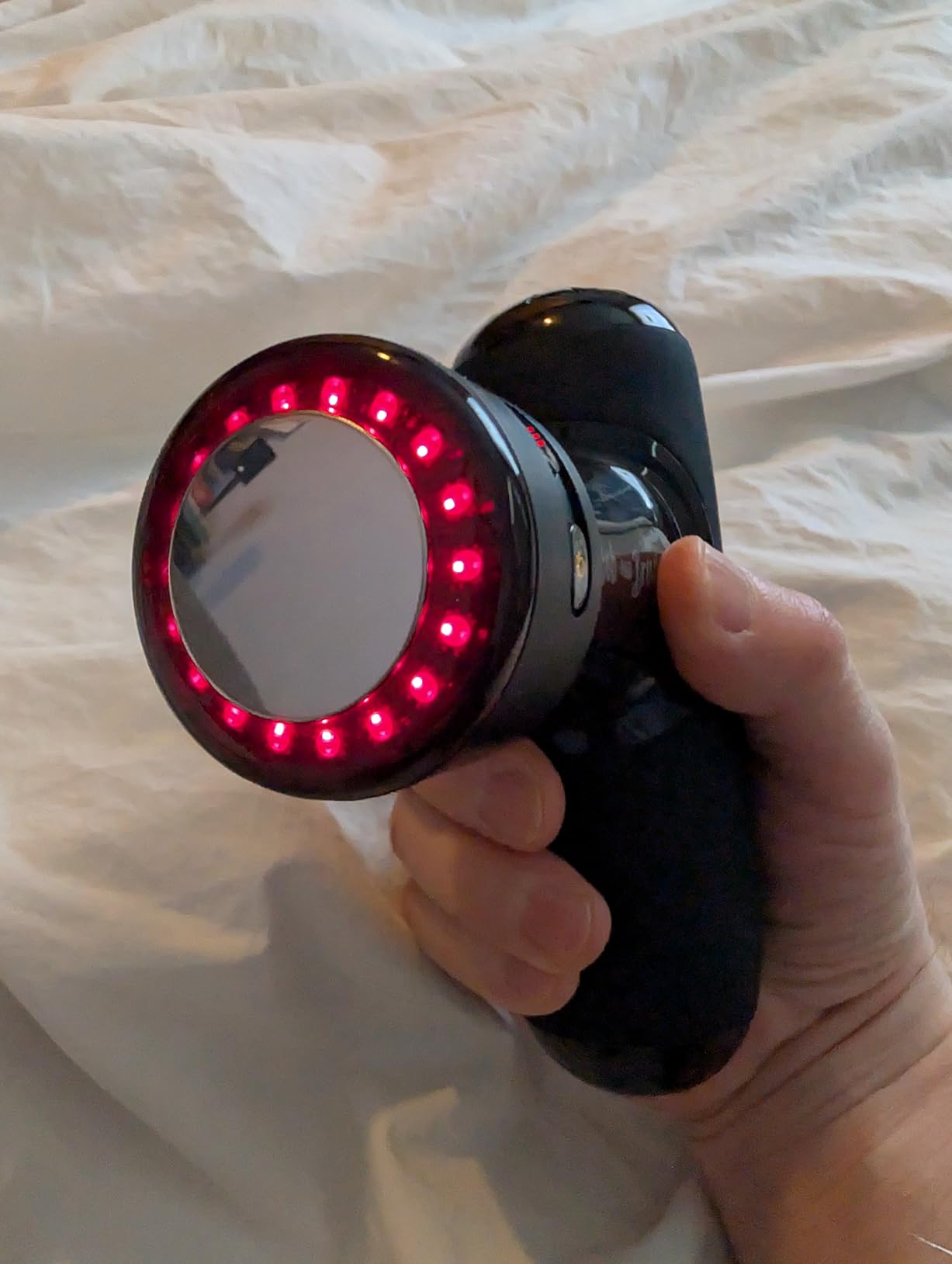 BOB AND BRAD Q2 Ultra Mini Massage Gun with Red Light Infrared Heating Head, Pocket-Sized Deep Tissue Massager for Muscle Therapy, HSA Portable Percussion Massage Gun for Pain Relief FSA Eligible customer photo 2