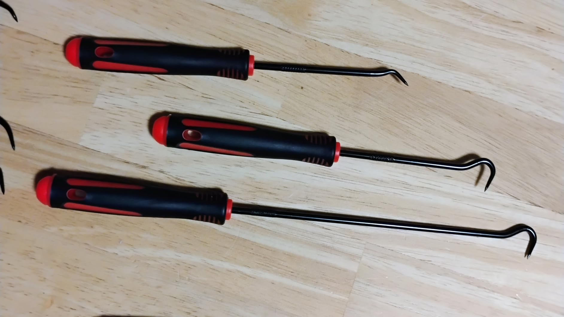 Rindion 10PCS Pick Set Mechanic, Hook and Pick Tool Set with Non-Slip Grip, Long & Mini Automotive Pick Set for O-Ring, Seal & Gasket Removal, Car Repair, Mechanical and DIY Use(Red) customer photo 2