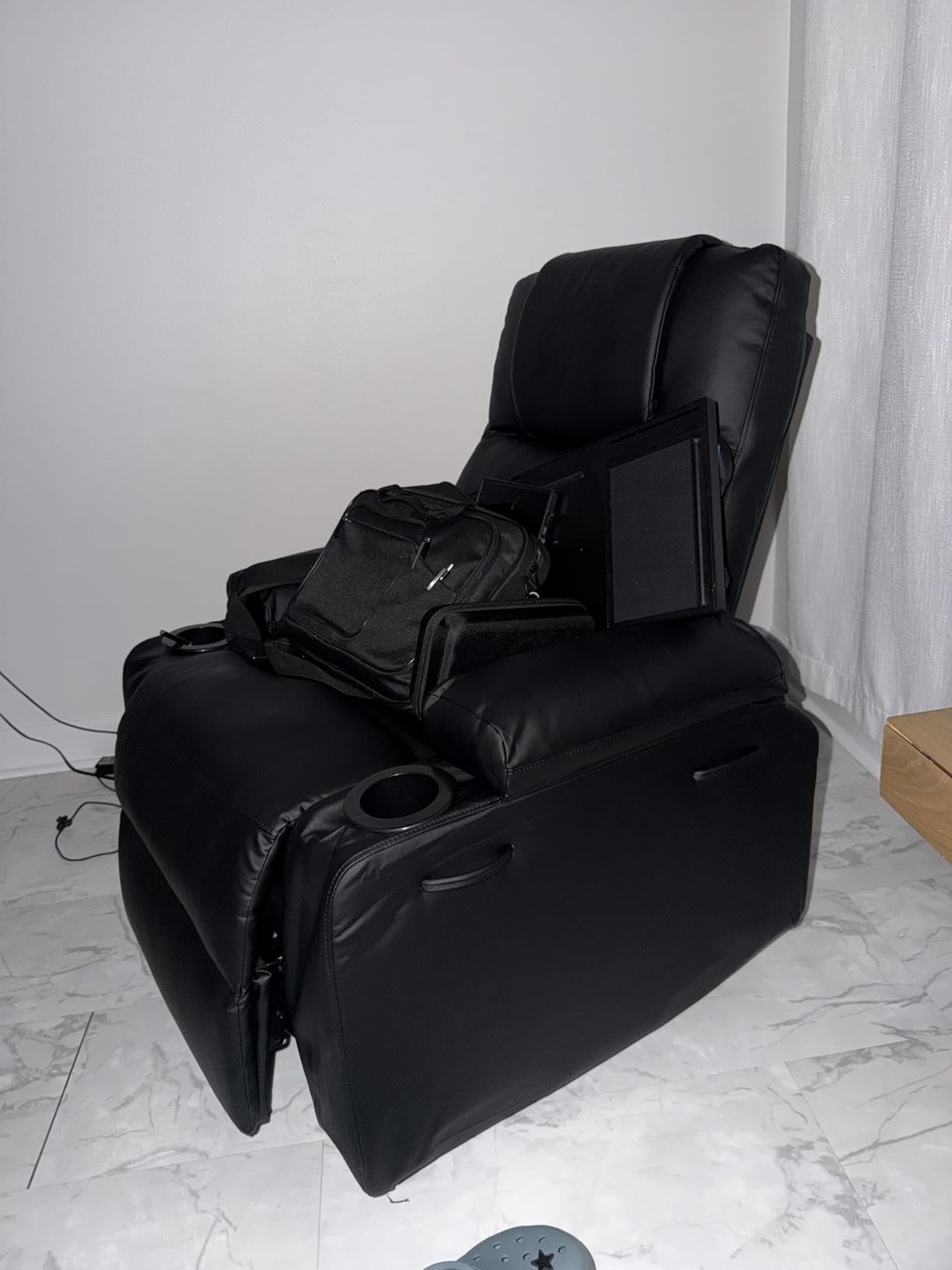 Power Lift Recliner Chair for Elderly with Massage & Heat, Black | Comfort Fit for 5'2