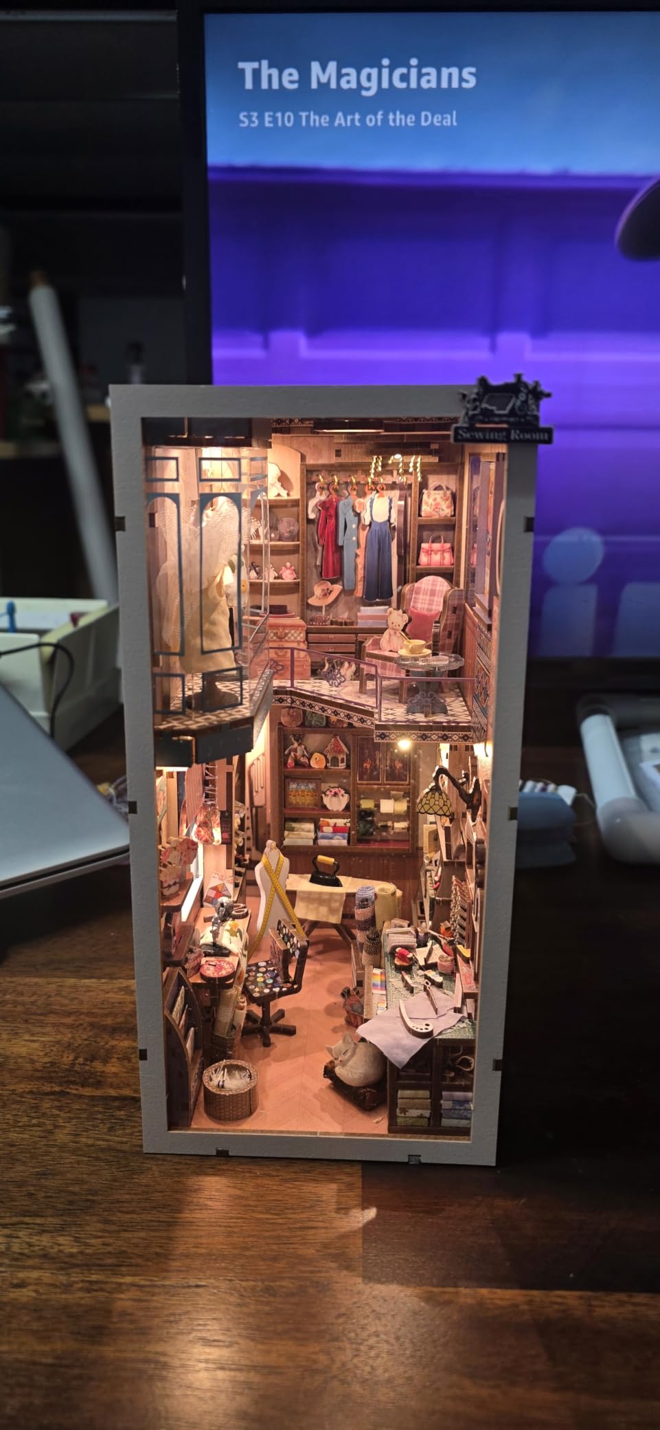 fifijoy Viking Book Nook Kit - DIY Miniature House Dollhouse Kit for Adults Teens, Voyage Through the Storm customer photo 2