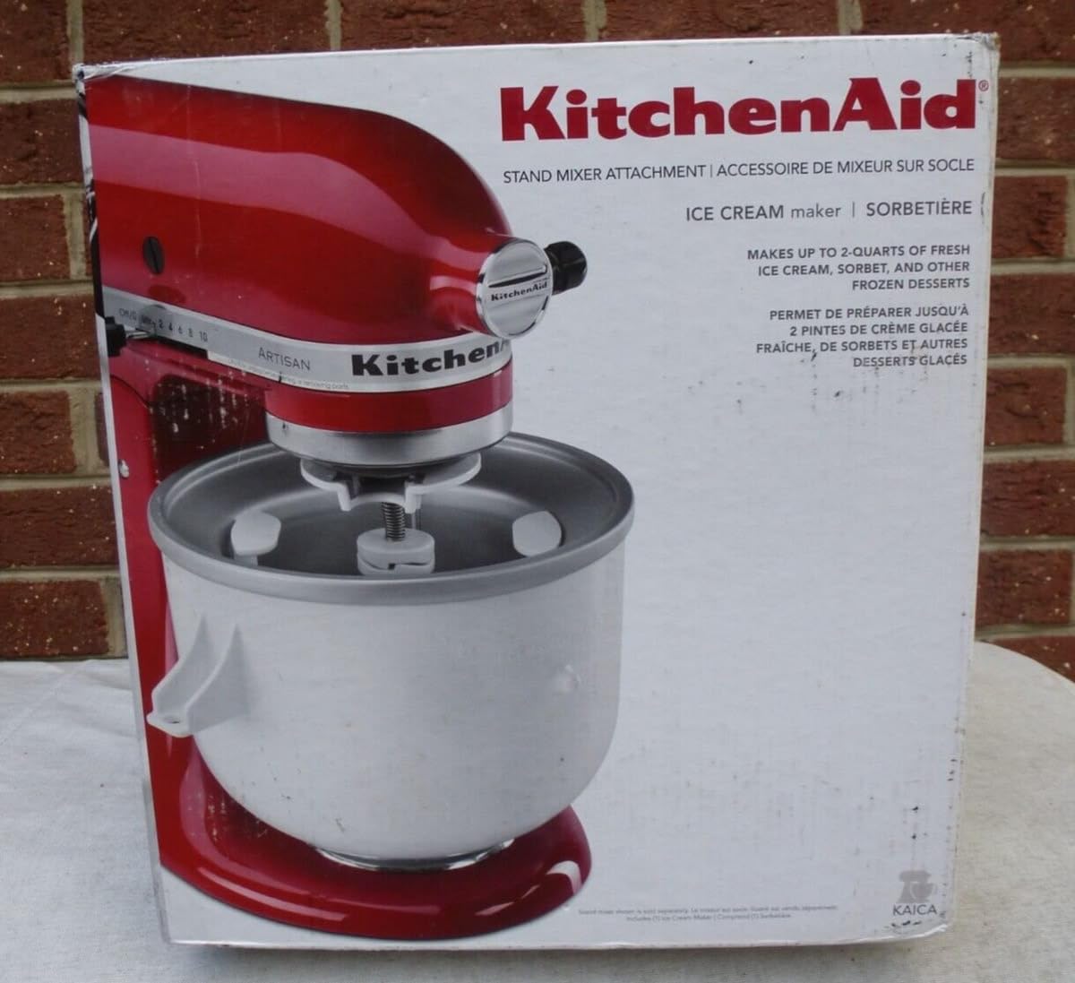 Ice Cream Maker Attachment for KitchenAid Stand Mixers, 2 Quart Ice Cream & Sorbet Gelato Maker Attachment - Fits 4.5QT and Larger KitchenAid Stand Mixers by GVODE customer photo 1