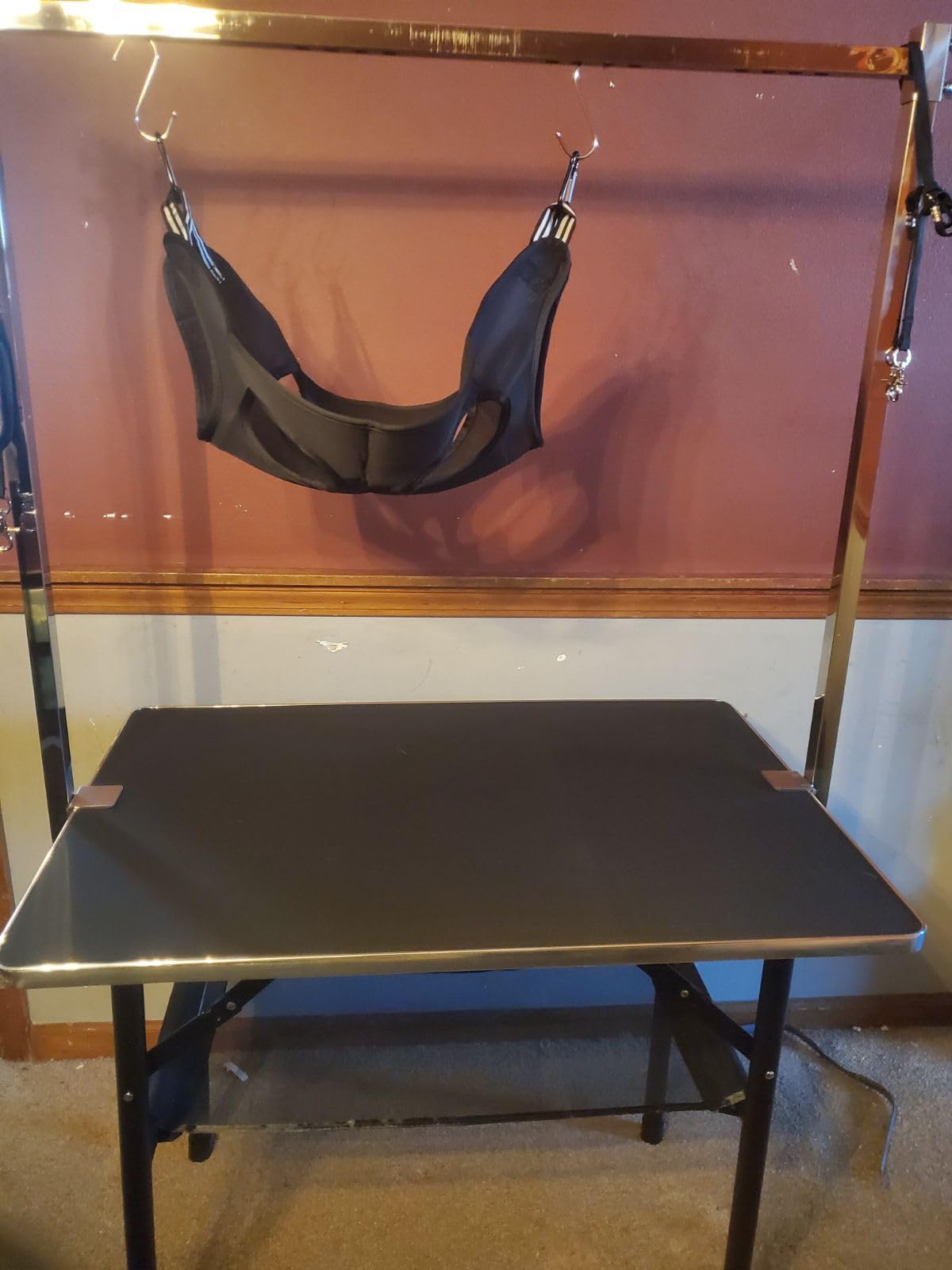 Dog Grooming Table with Arm, Hammock, Nooses, 35.5