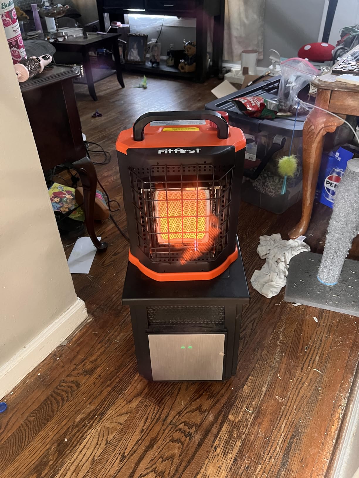 Fitfirst Portable Propane Heater - 9000 BTU Outdoor Tent Heater for Camping, 2 Heat Settings & Tip-Over/ODS Protection, Essential for Patio, RV, Garage, Ice Fishing, Hunting, Power Outage customer photo 2
