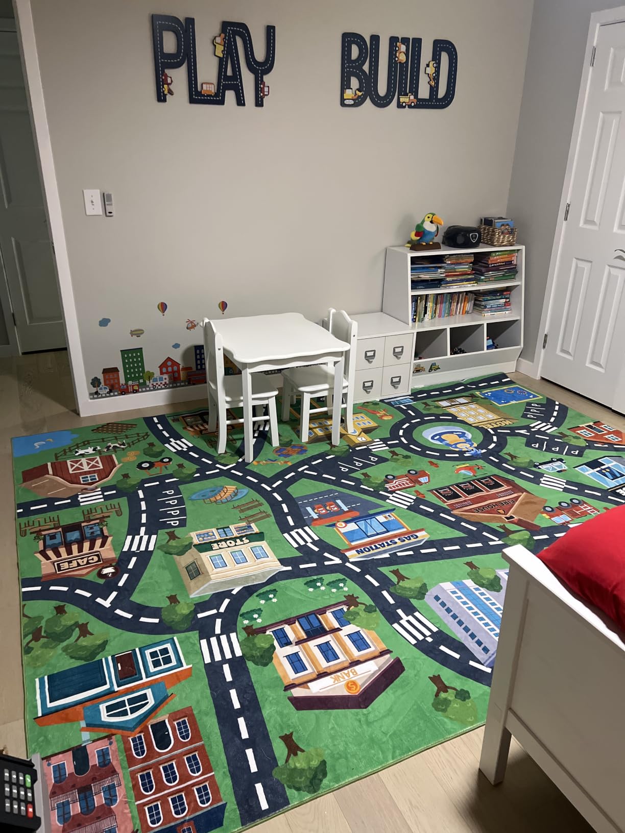 Kids Rugs for Playroom, 8x10ft Car Rug Play Mat Town City Road Map Rug | Soft, Non-Slip, Childrens Car Carpet Playmat, Washable Kids Play Rug, for Classroom Bedroom Boys Room, Stain Resistant customer photo 2