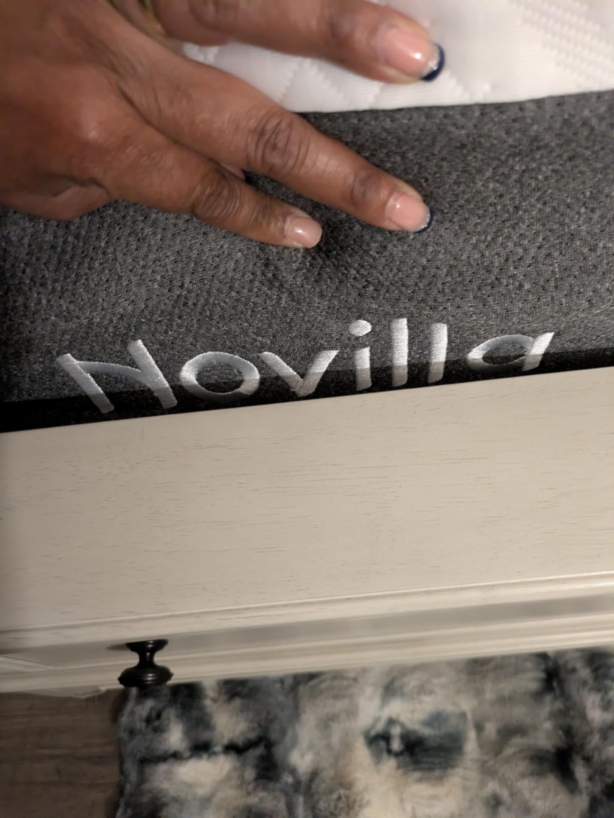 Novilla Bliss Cooling Queen Size Mattress, 12 Inch Gel-Infused Memory Foam | Mattress Queen Size in a Box with Cool-Touch Nylon Cover, Pressure Relief & Body Support with CertiPUR-US Certified Foam customer photo 1