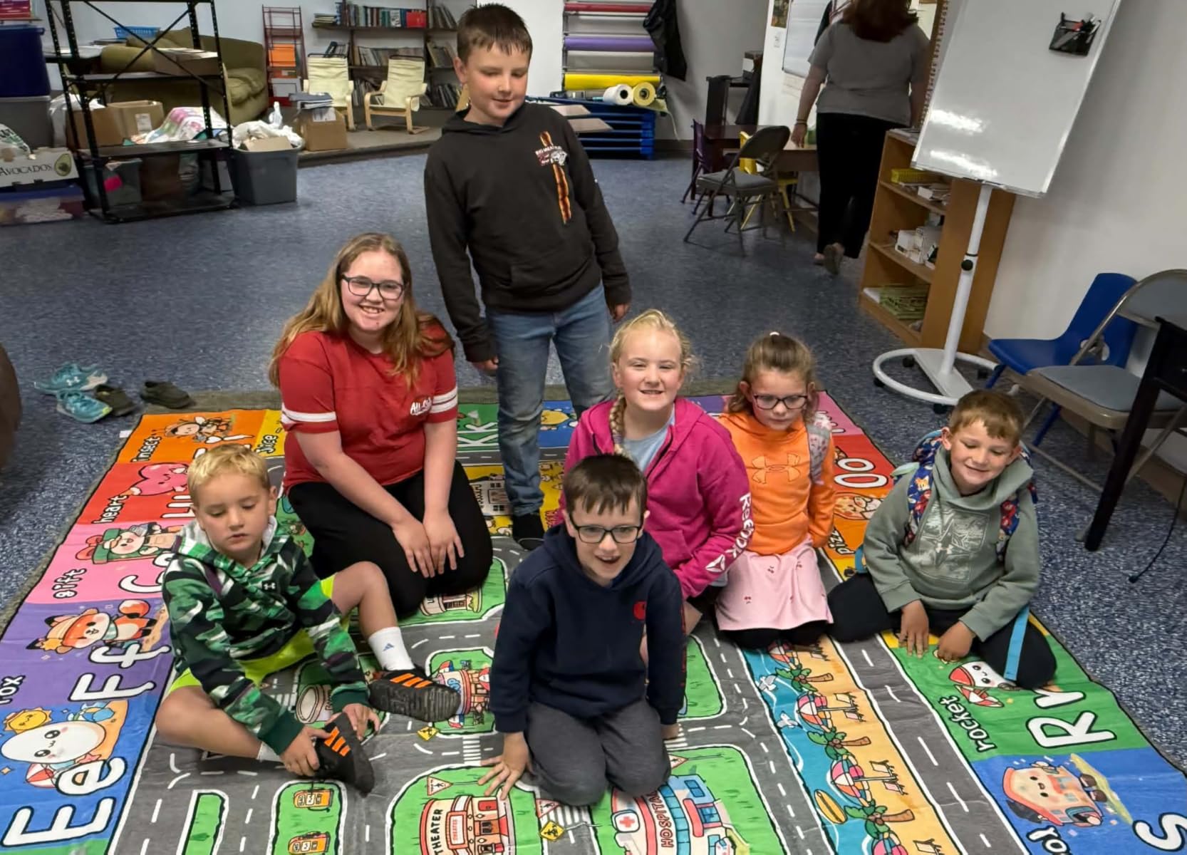 Large ABC Rug, Kids Alphabet Rug for Playroom, Classroom 8x10 ft | Animal Theme, Colorful, Washable, Non-Slip, Soft, Teacher & Parent Approved, Activity Play, Learning Gift for 3-12 Yrs customer photo 1