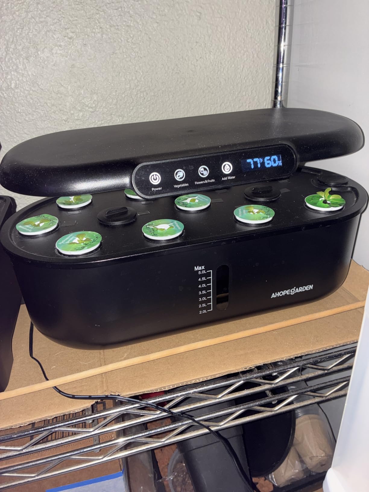 Hydroponics Growing System Herb Garden: 10 Pods Indoor Garden Kit with LED Grow Light and Smart Temp & Humidity Display - Plant Germination Kit for Home Kitchen | Beginner-Friendly Plant Germination Kit for Home Kitchen customer photo 1