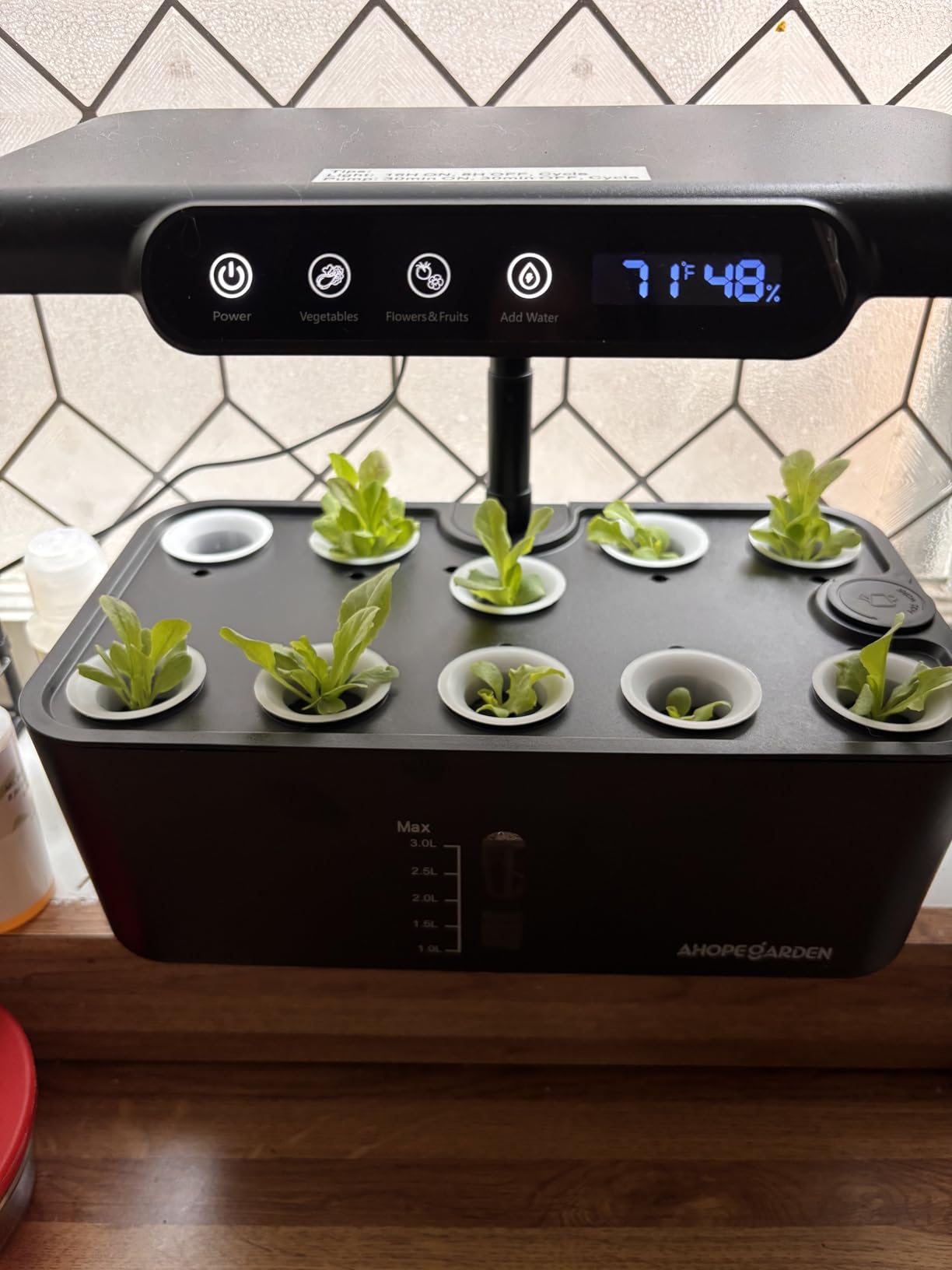 Hydroponics Growing System Herb Garden: 10 Pods Indoor Garden Kit with LED Grow Light and Smart Temp & Humidity Display - Plant Germination Kit for Home Kitchen | Beginner-Friendly Plant Germination Kit for Home Kitchen customer photo 2