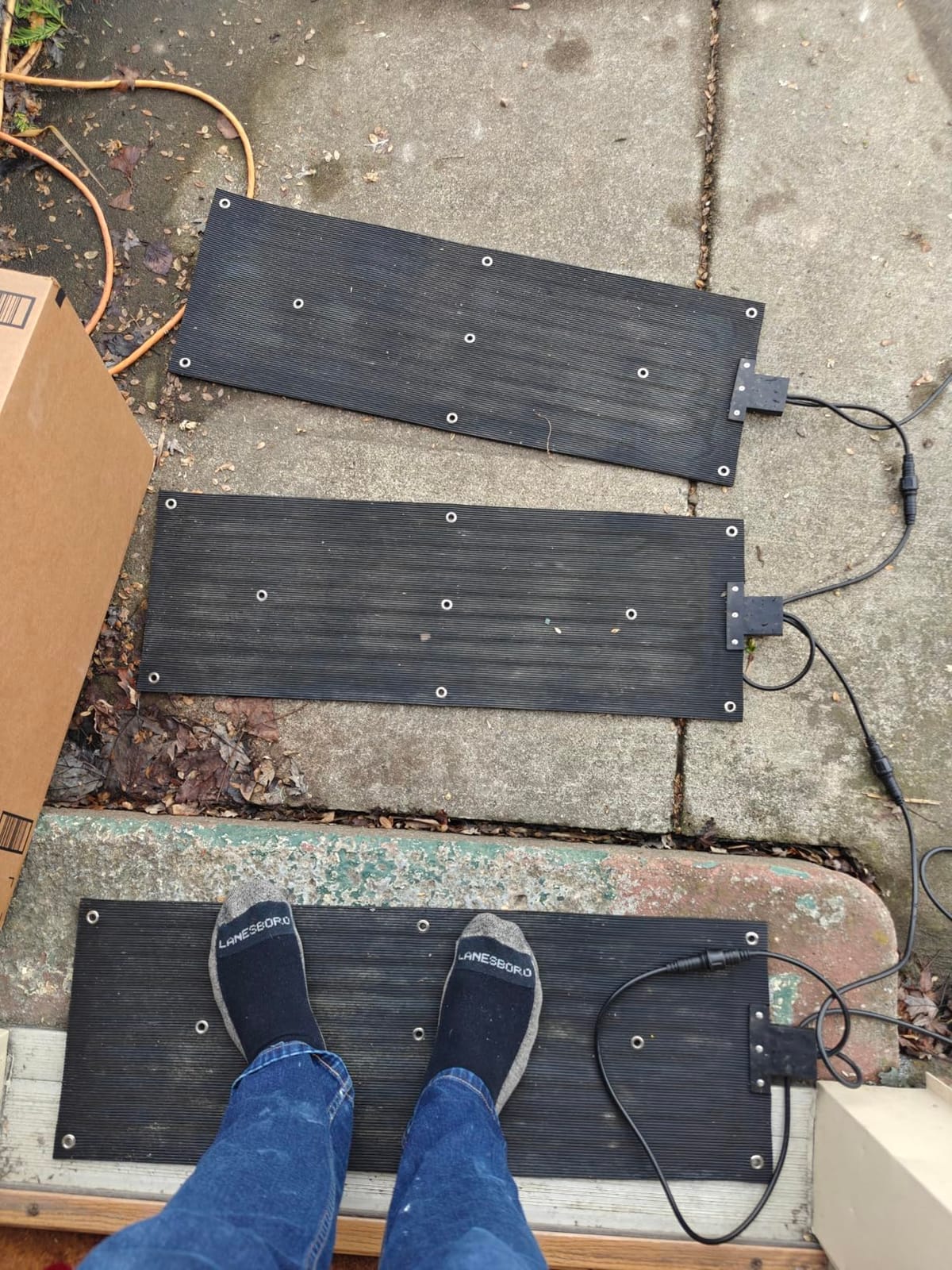 OEBLD Heated Snow Melting Mats for Outdoor Steps 10