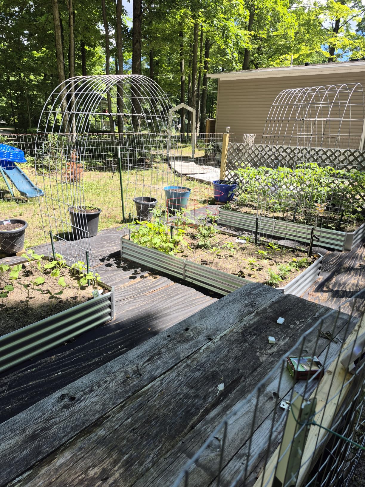 Land Guard 3 Pack 8×4×1ft Galvanized Metal Raised Garden Bed, Metal Planter Kit Box Outdoor for Deep-Rooted Vegetables, Flowers, Green and Herbs, Silver customer photo 2