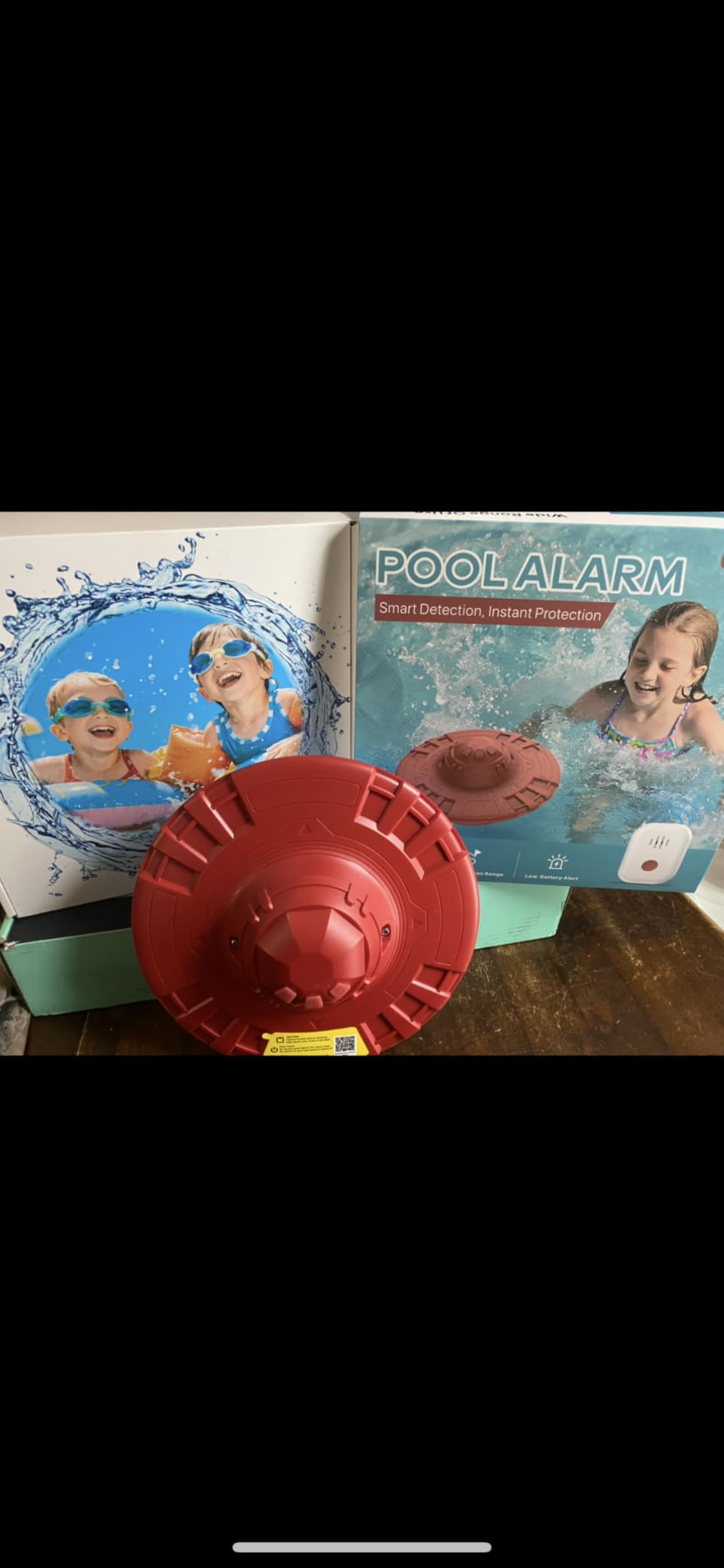 Pool Alarm for Inground & Above Ground Pools - Floating Pool Safety Alarm with 110dB Siren, Adjustable Sensitivity, Weatherproof - Covers up to 20' x 40' - Protects Kids & Pets (Blue) customer photo 2