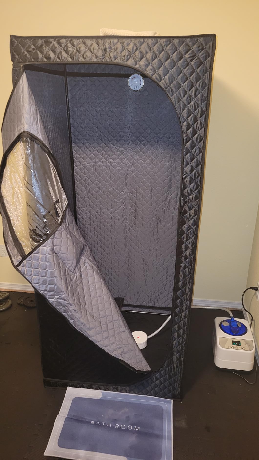 Portable Sauna, Steam Sauna for Relaxation, Detox and Muscle Relief, Personal Indoor Sauna Box with 3L/1500W Steamer, 9 Levels Up to 140°F Portable Sauna for Home, Bedroom, Living Room customer photo 2