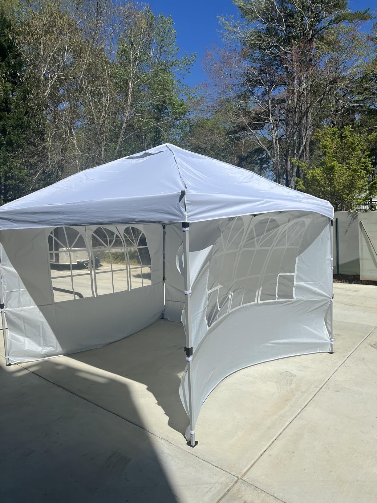 Raynesys 10x10ft Pop Up Canopy Tent with Sidewalls for Events, Parties customer photo 1