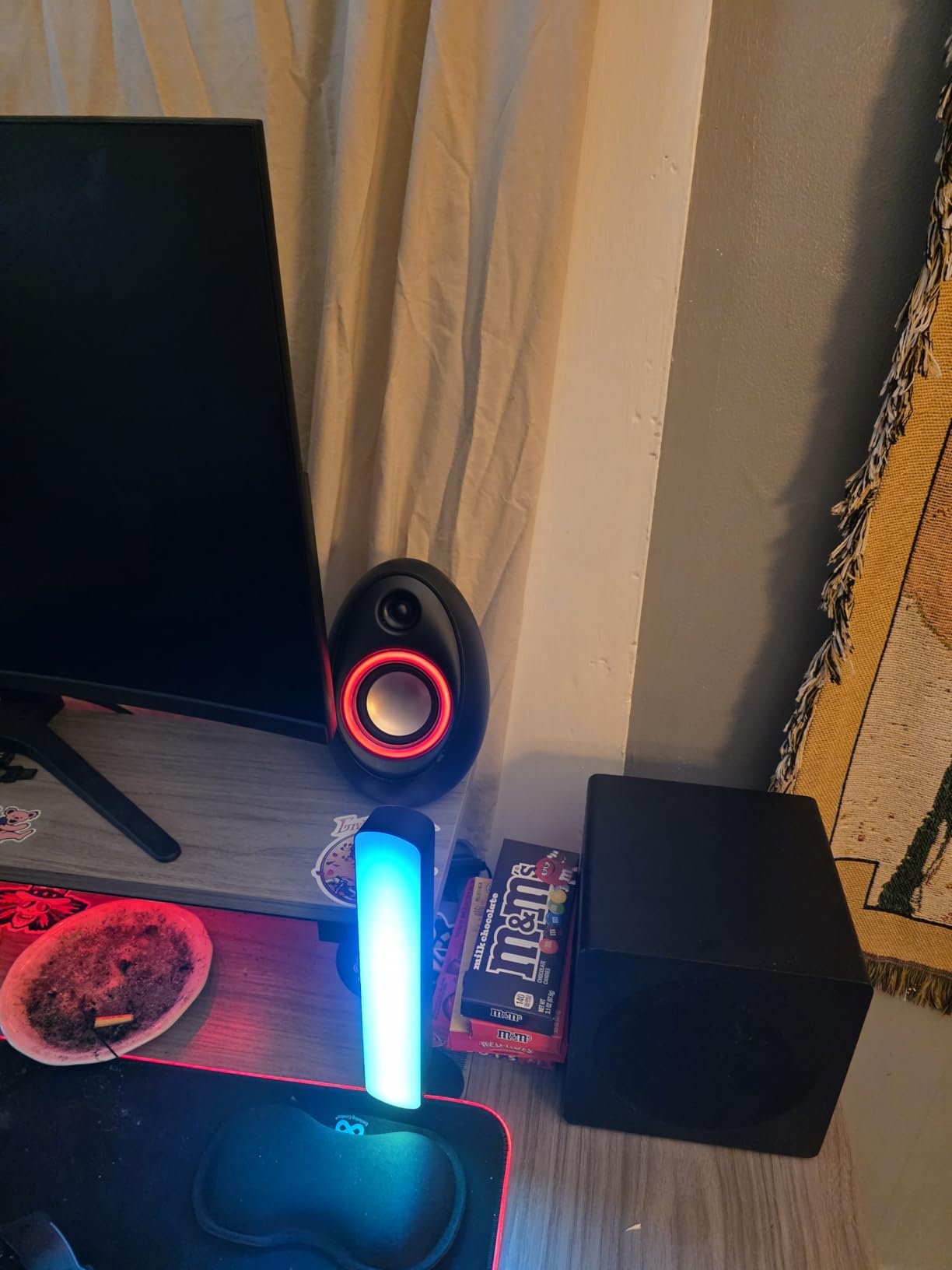 Bluedee Computer Speakers with Subwoofer, 2.1 PC Speakers, 80W Peak Power | DSP-Tuned Sound, Deep Bass, Adapter Powered, Bluetooth 5.4 & USB/USB-C/AUX, RGB Desktop Speakers for Laptop & Monitor customer photo 1