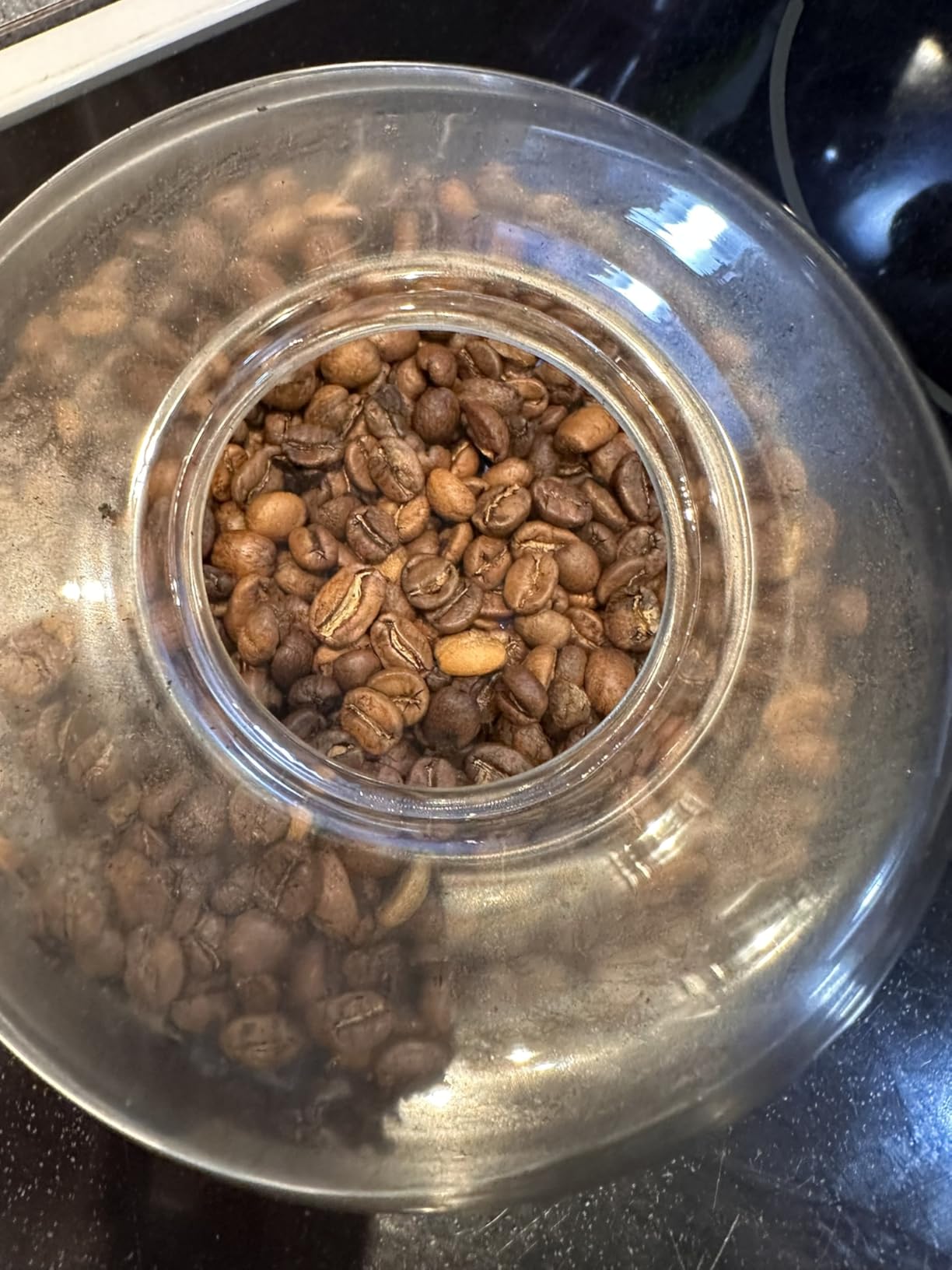 Portable Glass Coffee Bean Roaster, Manual Home Roasting Kit, Stove-Safe, High Borosilicate Glass, Small Batch Roasting customer photo 1