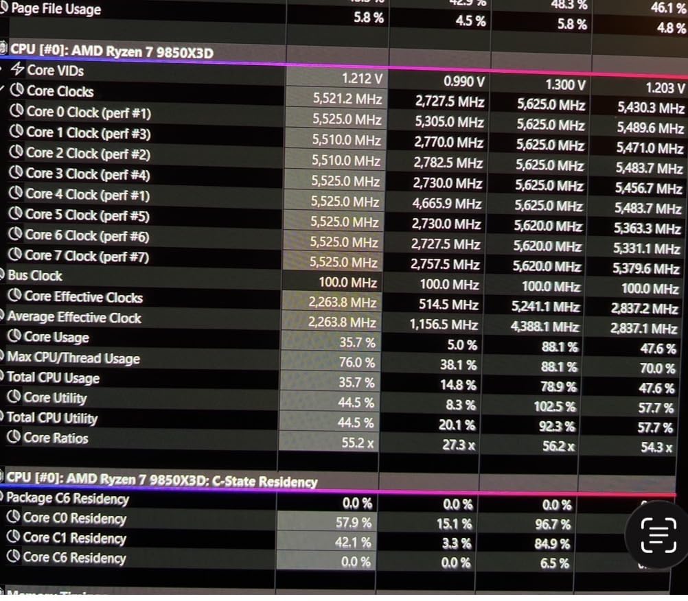 AMD Ryzen 7 9850X3D Desktop Processor customer photo 2