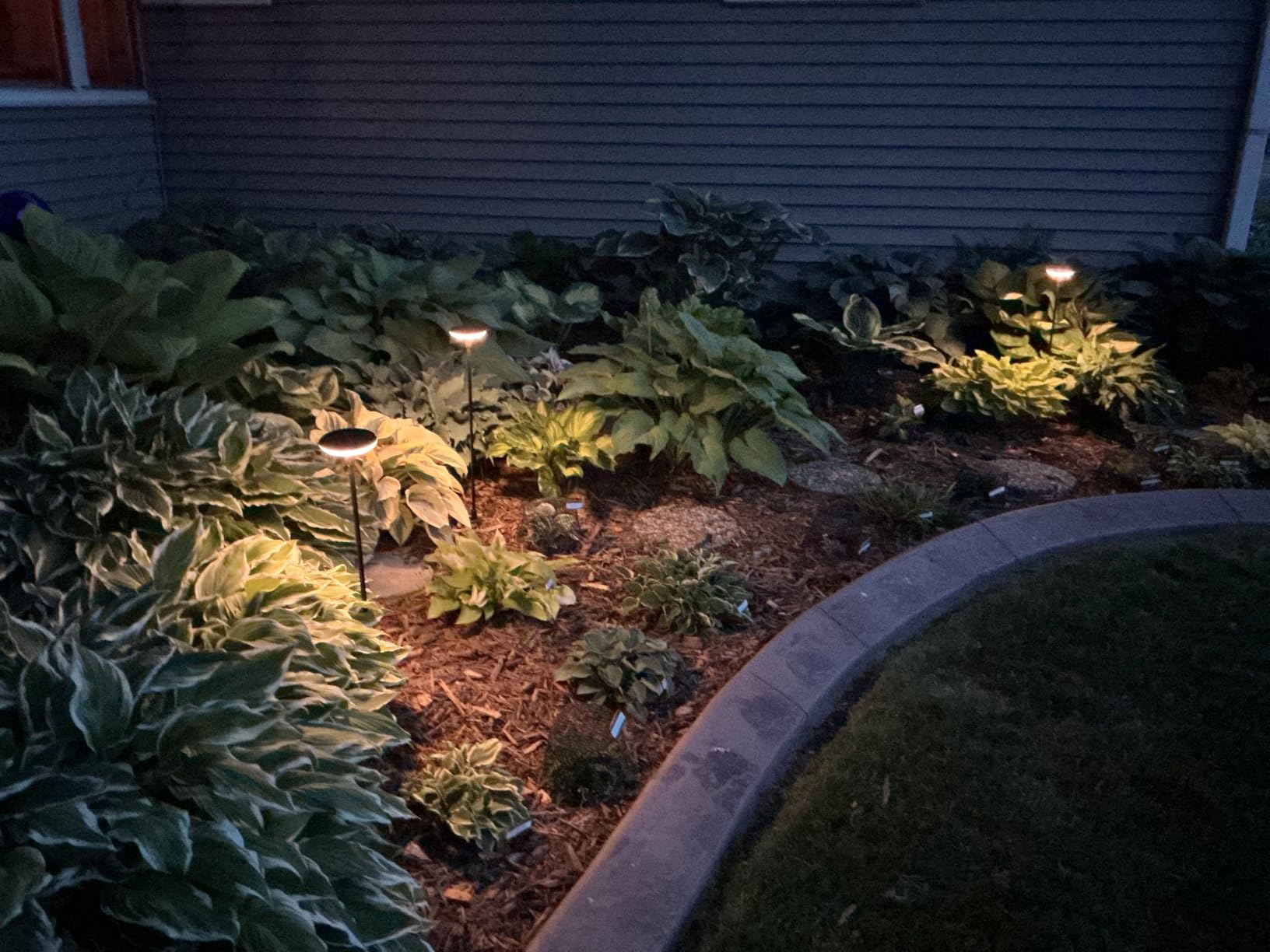 LETMY Solar Pathway Lights Outdoor, 8 Pack Bright Solar Garden Lights | 8 Bright LED, 3000K Warm White, 12-16H Runtime, IP65 Waterproof, Auto On/Off, Landscape Lighting for Yard, Path & Garden Lawn customer photo 1