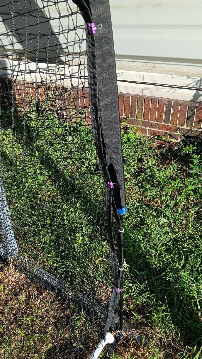 Baseball Batting Cage Net Batting Cages for Backyard Portable Pop Up Cage for Baseball and Softball with Pitching Machine Hole and Detachable Door (22ftx12ftx8ft) customer photo 2