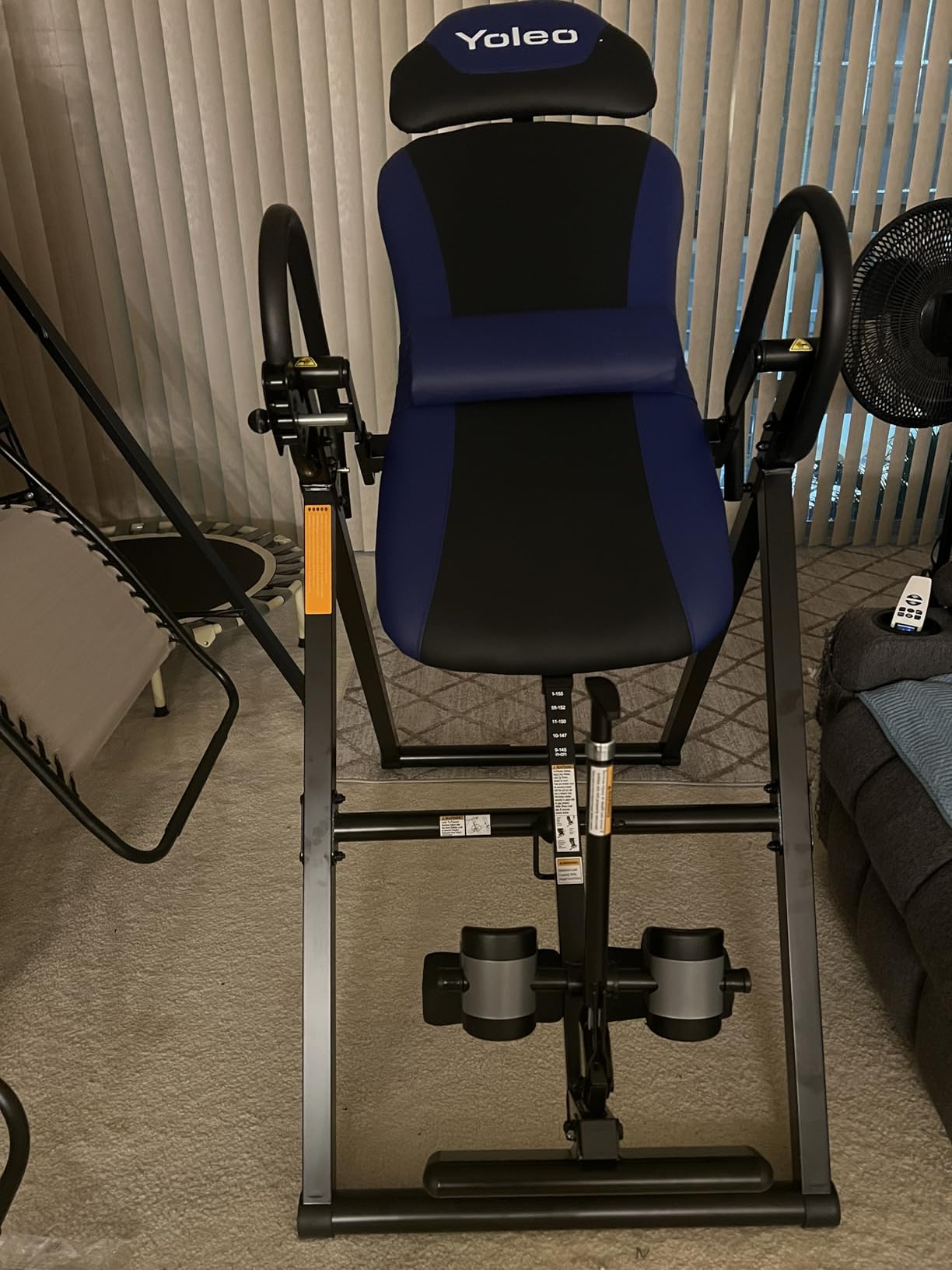 YOLEO Inversion Table for Back Pain w/Removable Lumbar Pad ITX320 | w/ Reversible Ankle Holders, Foldable, Easy Assembly customer photo 2