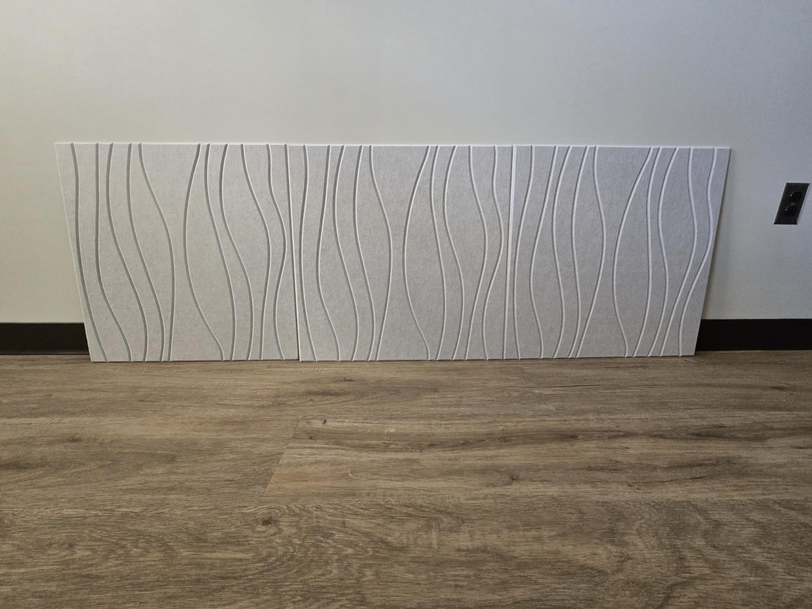 Water Waves Acoustical Wall Panels, 23.6 x 23.6 Inch 6 Pack Art Acoustic Panels customer photo 2