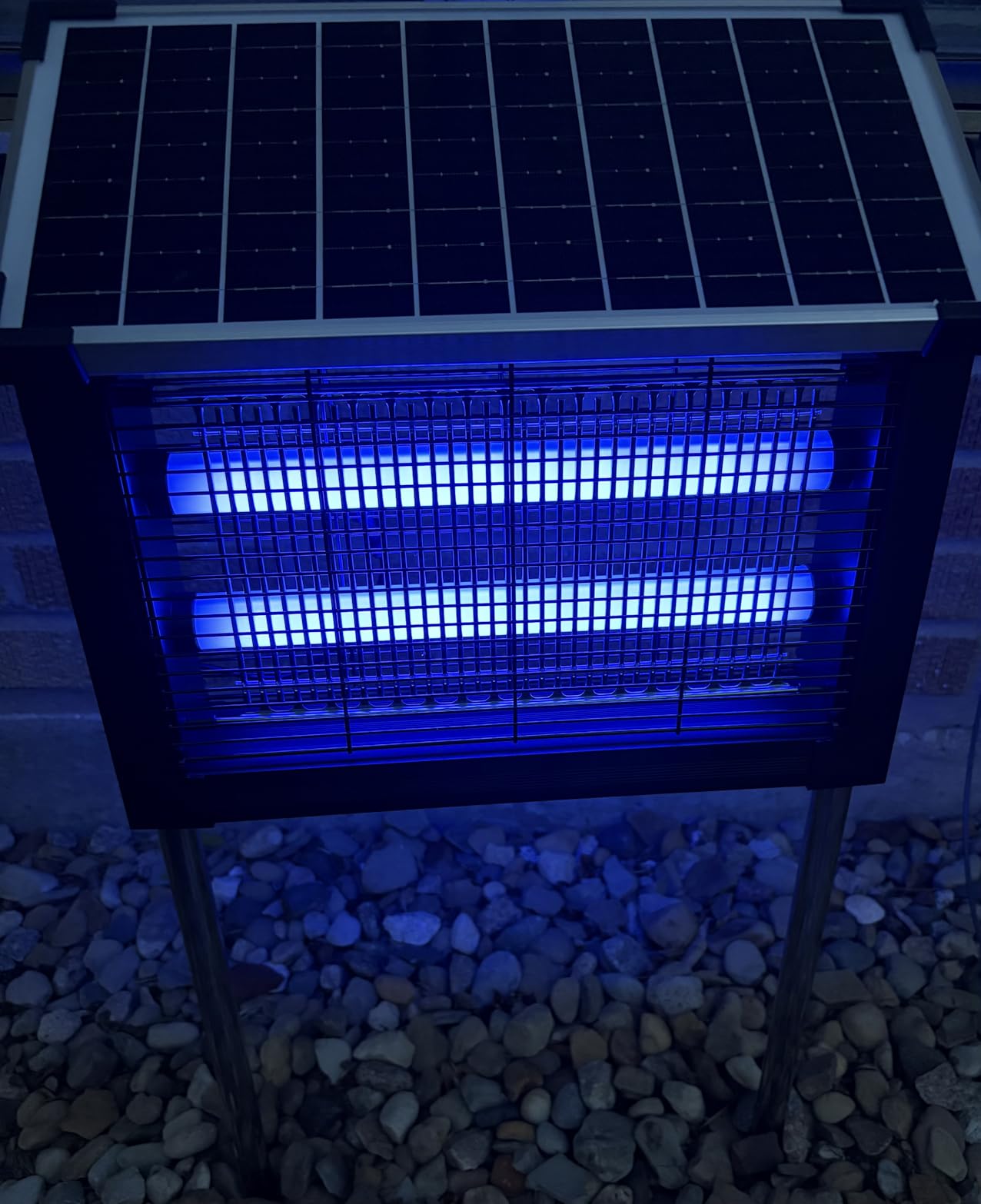 Solar Bug Zapper Outdoor, 4500V Mosquito & Fly Zapper with UV Light, Smart Auto Mode, 4000mAh USB-C Rechargeable Cordless Mosquito Killer Lamp, IP66 Waterproof for Patio Backyard Garden Camping customer photo 1