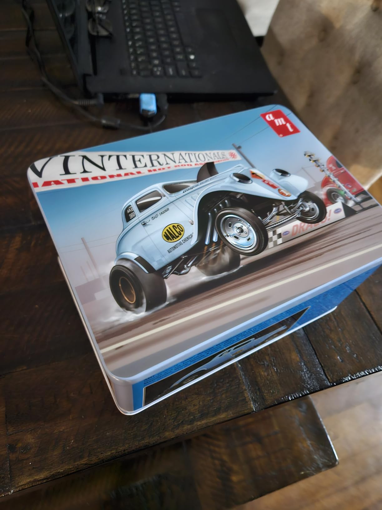 AMT Skill 2 Model Kit 1933 Gasser Ohio George with Collectible Tin Packaging 1/25 Scale Model AMT1513 customer photo 1
