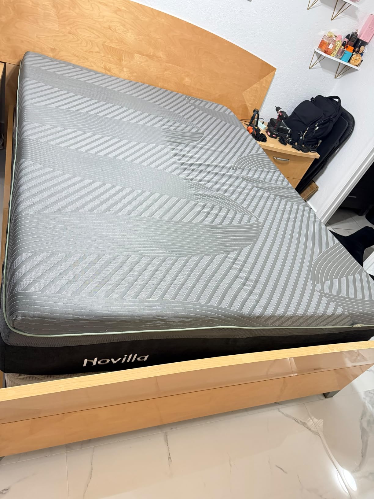 Novilla AiryFlow 12 Inch Queen Size Memory Foam Mattress for Spinal Alignment customer photo 1