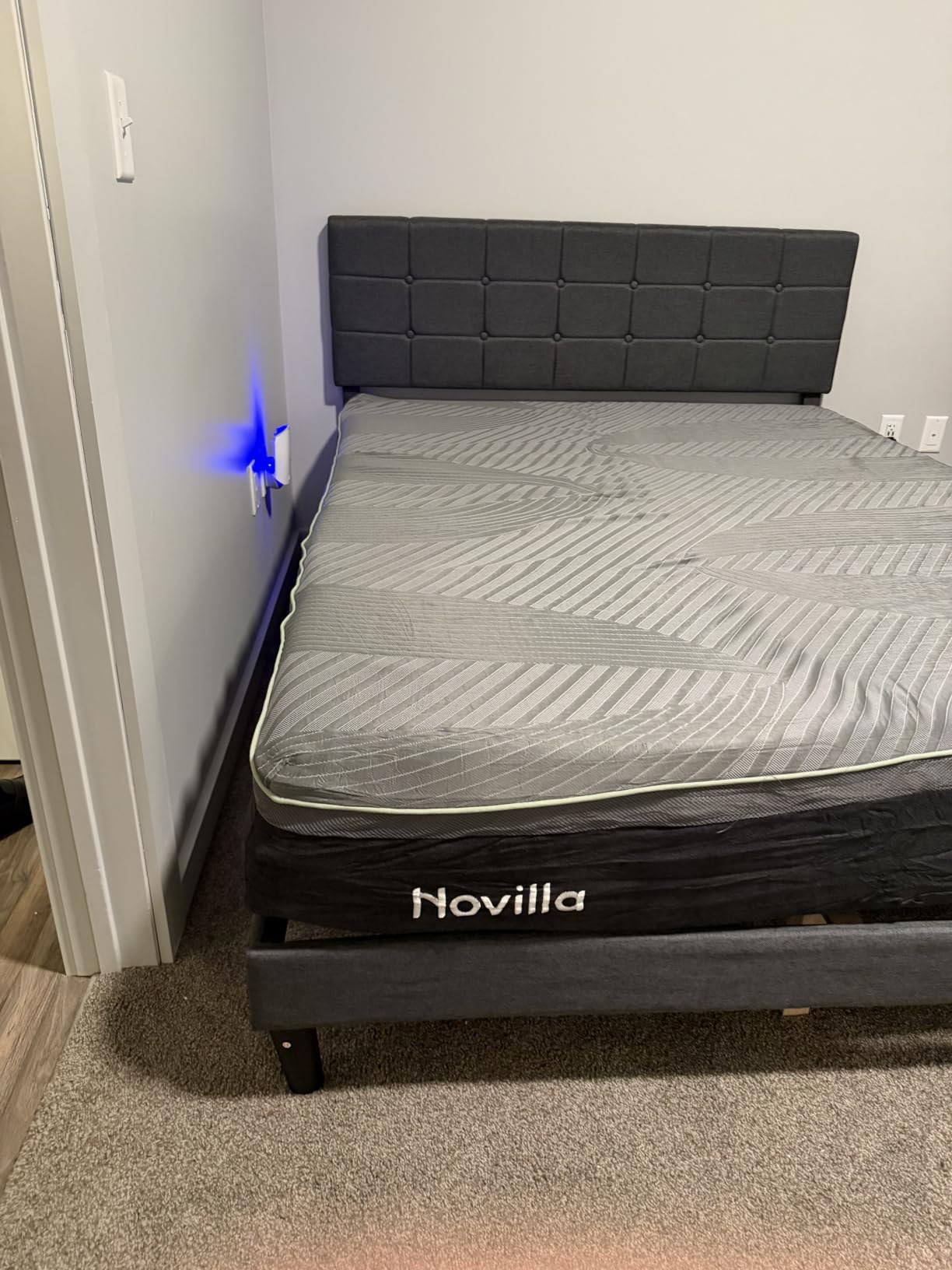 Novilla AiryFlow 12 Inch Queen Size Memory Foam Mattress for Spinal Alignment customer photo 2