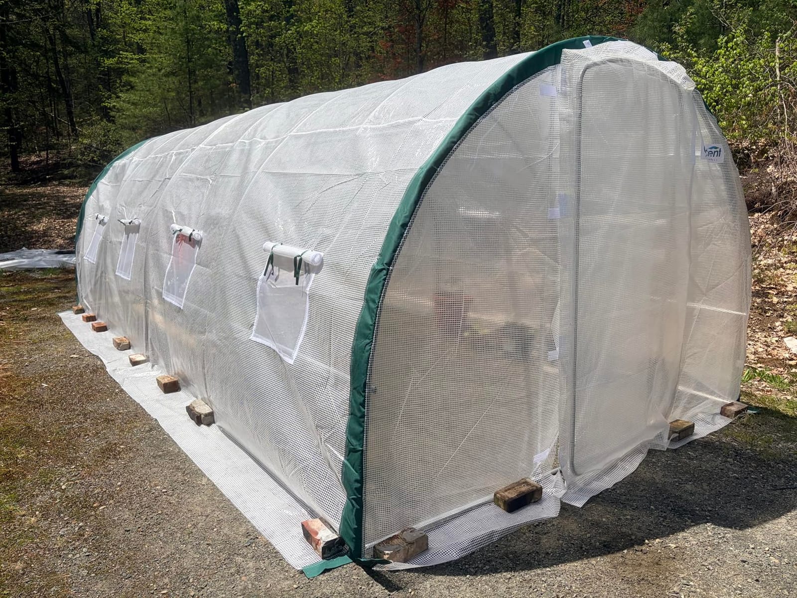 Quictent 25x10x6.6 FT Premium Greenhouse for Outdoors with 2 Door Frames | Reinforced Top Structure & Cover, Large Heavy Duty Walk-in Tunnel Hoop Green House for Garden Backyard Flower Winter, White customer photo 2