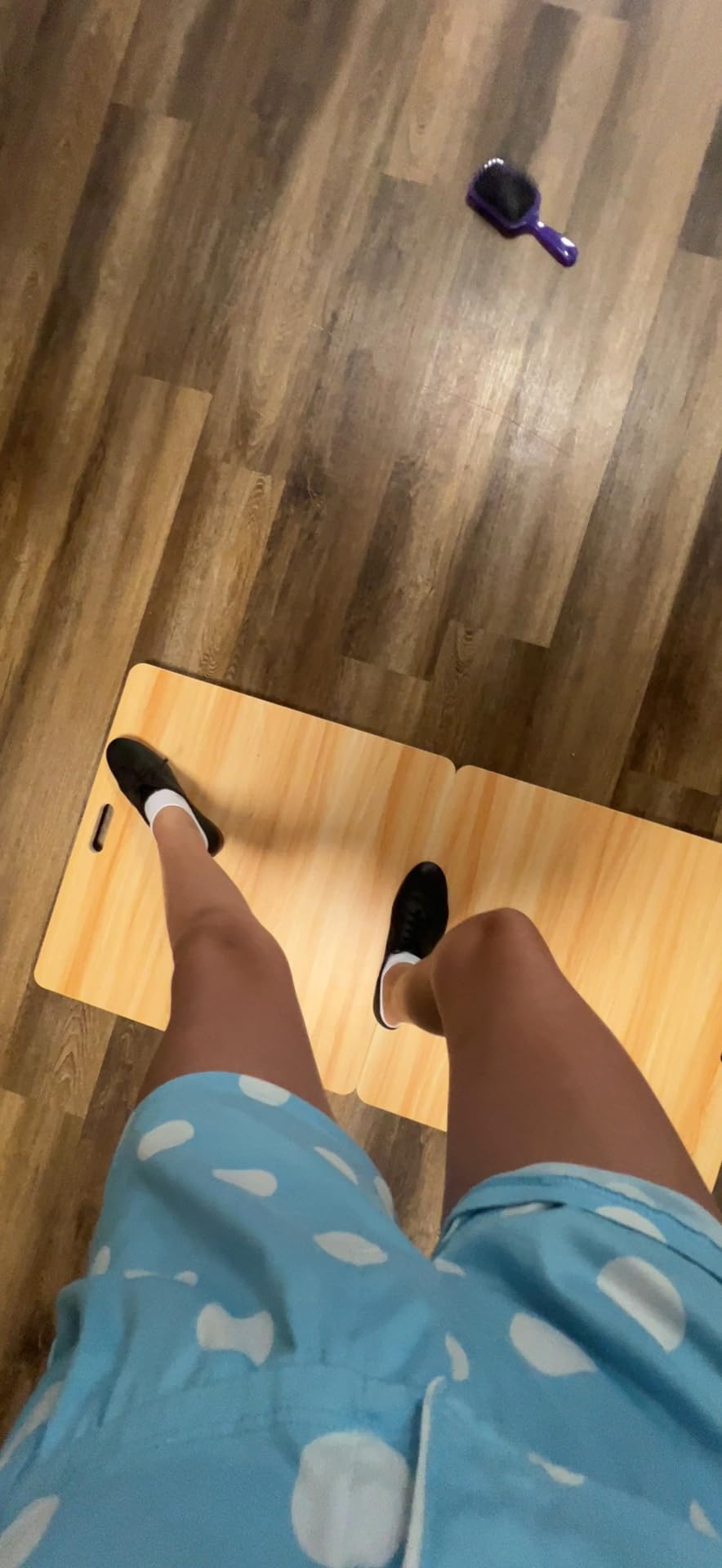 Portable Tap Dance Floor, Foldable Tap Board with Carrying Bag for Tap Dance Practice at Home, Professional Outdoor Dance Floor Tiles and Flooring for Dancers customer photo 1