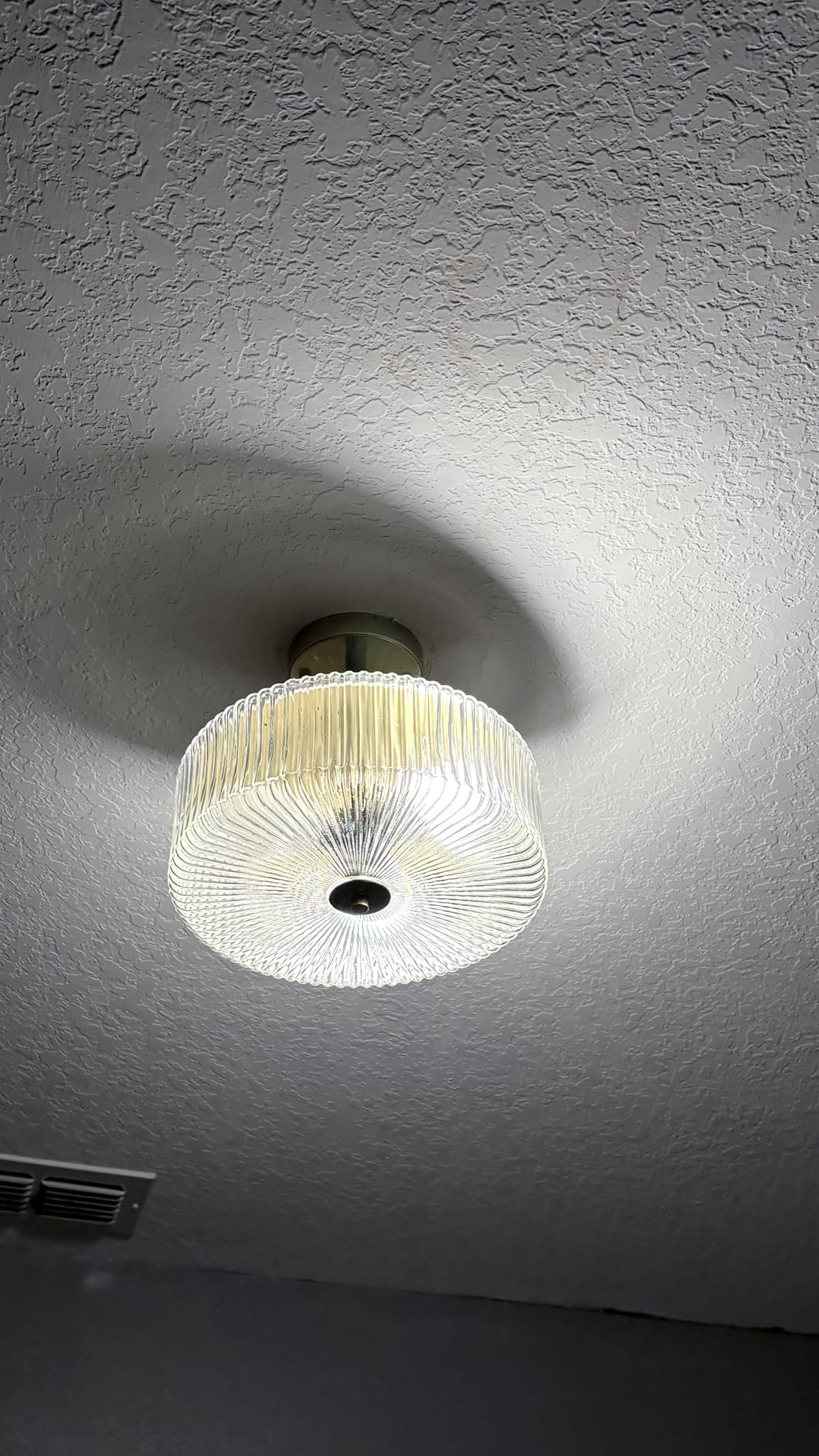 3-Light Gold Semi Flush Mount Ceiling Light, 11.8
