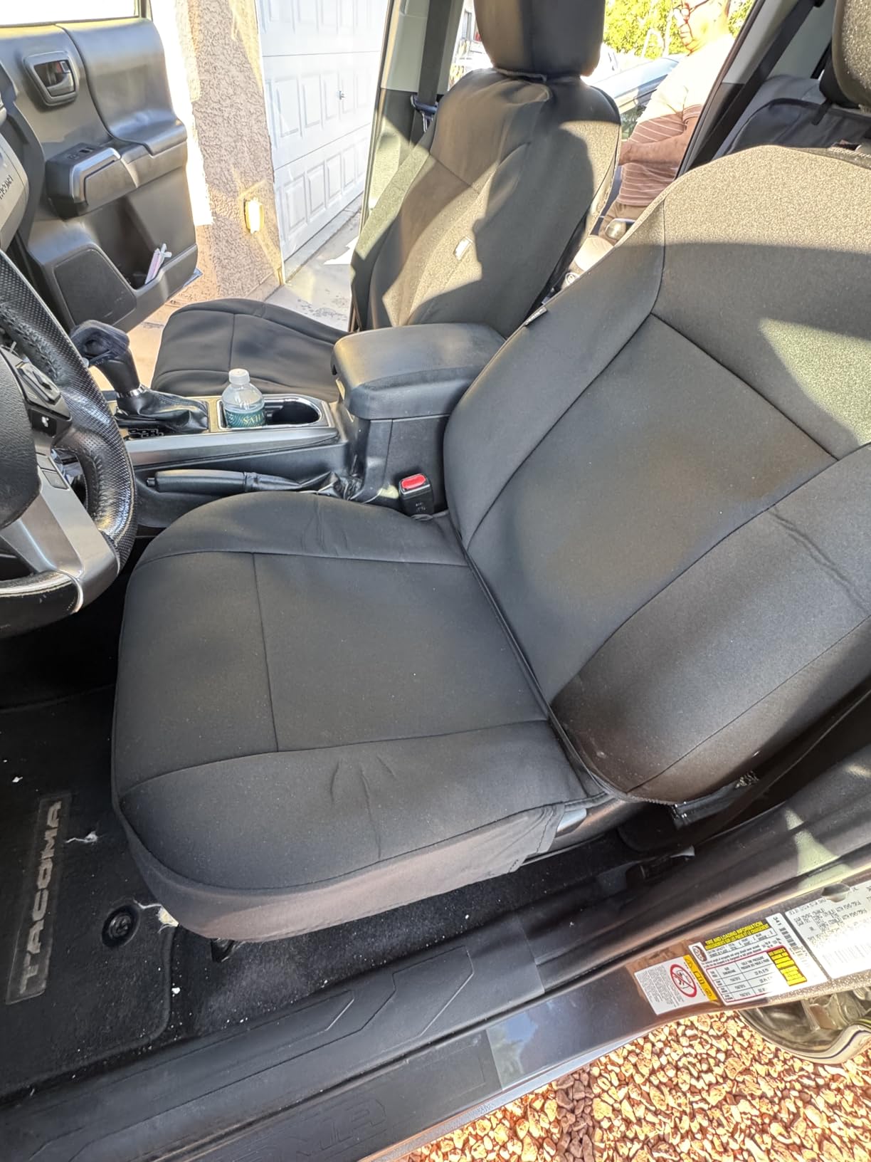 GIANT PANDA Waterproof Neoprene 2 Pack Front Car Seat Covers Custom Fit 2009-2026 Ford F150, 2017-2026 F250 F350 Super Duty Crew Cab SuperCrew SuperCab Pickup Trucks, Leak-Proof Wetsuit (Black) customer photo 1