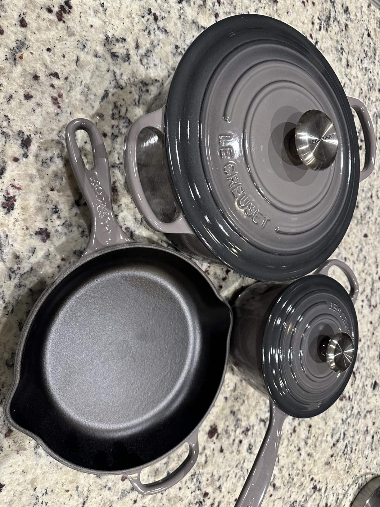 Le Creuset Enameled Cast Iron Signature, 9-Piece Cookware Set, Sea Salt customer photo 1