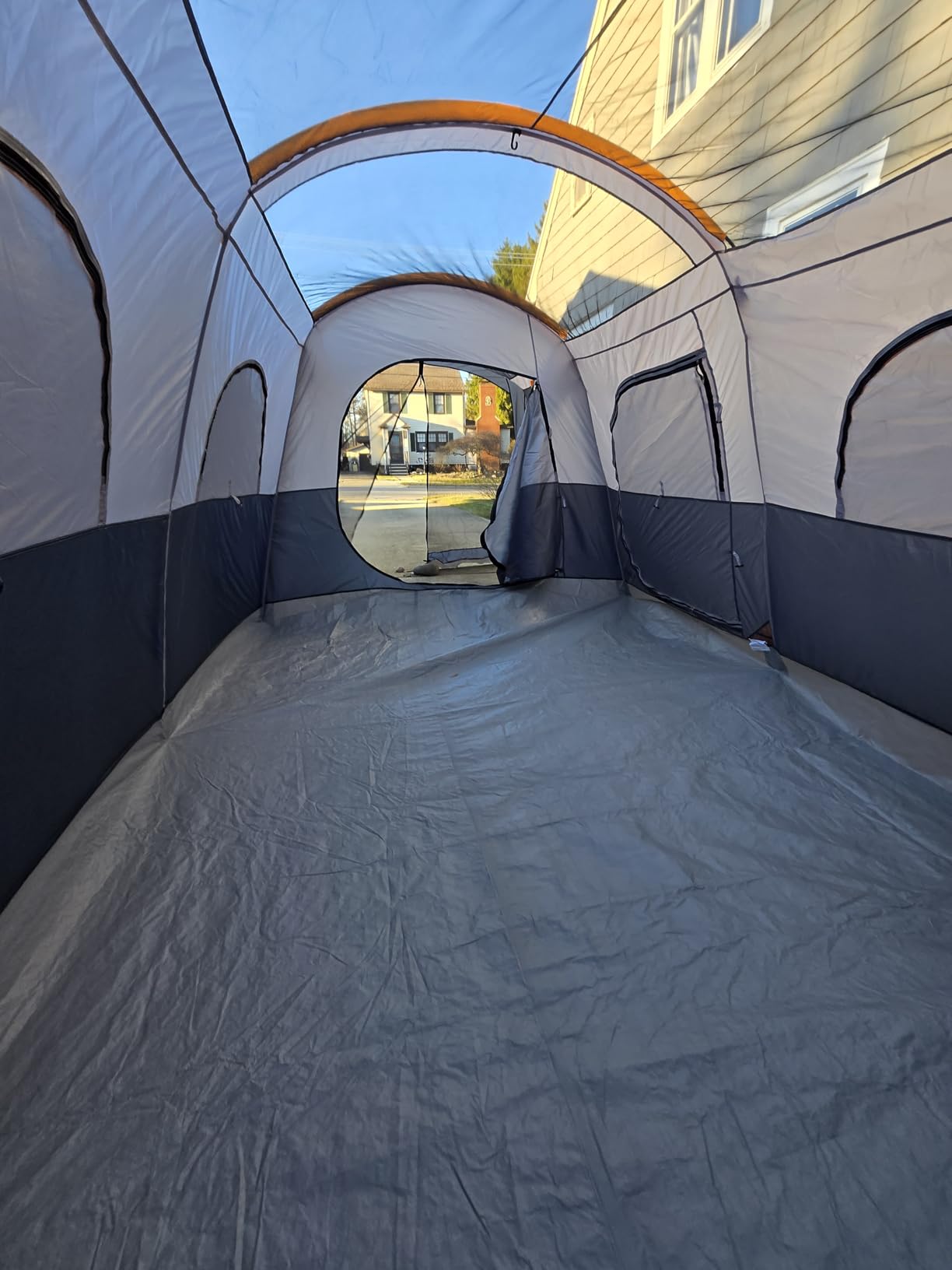 UNP Camping Tent 8 Person Waterproof Big Tunnel Tent with Screen Porch | Rainfly Screen Room Outdoor Large Tents for Family Camping 20' x 9' x 80in(H) customer photo 2