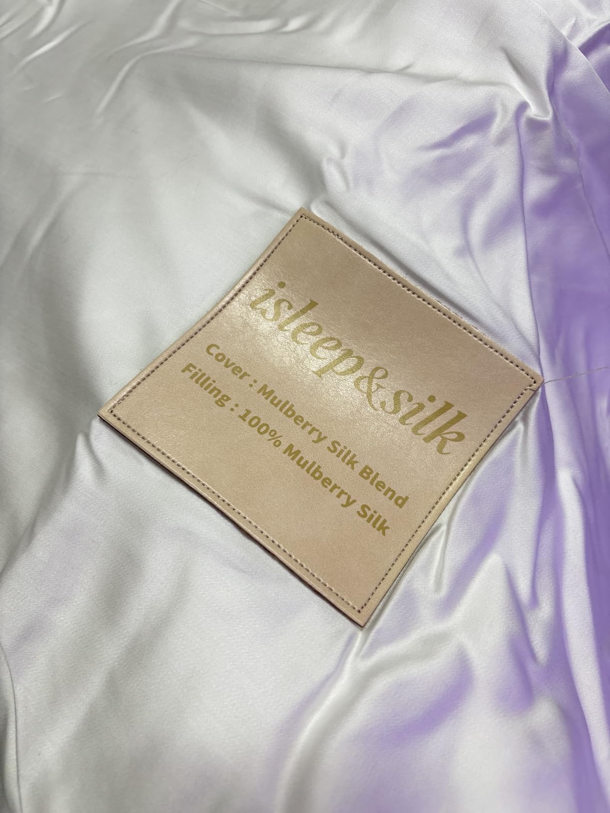 Silk Comforter Set 4 Pieces, All-Season 100% Silk Filled Comforter with Detachable Duvet Cover, Moisture-Wicking, Bedding Set with Comforter Insert, Duvet Cover, 2 Pillowcases (White, Queen) customer photo 2