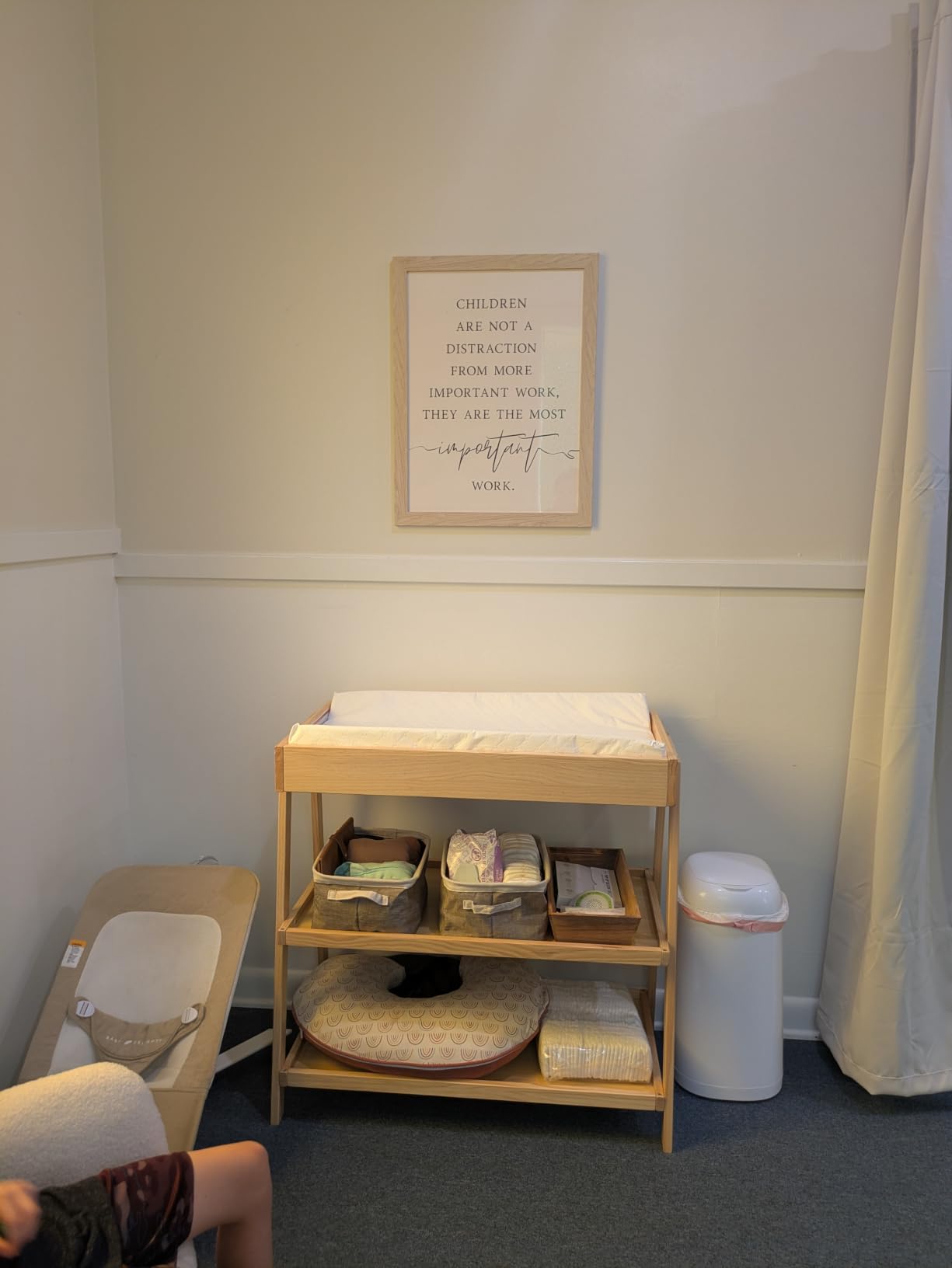 Delta Children Scout Changing Table, Chestnut customer photo 1
