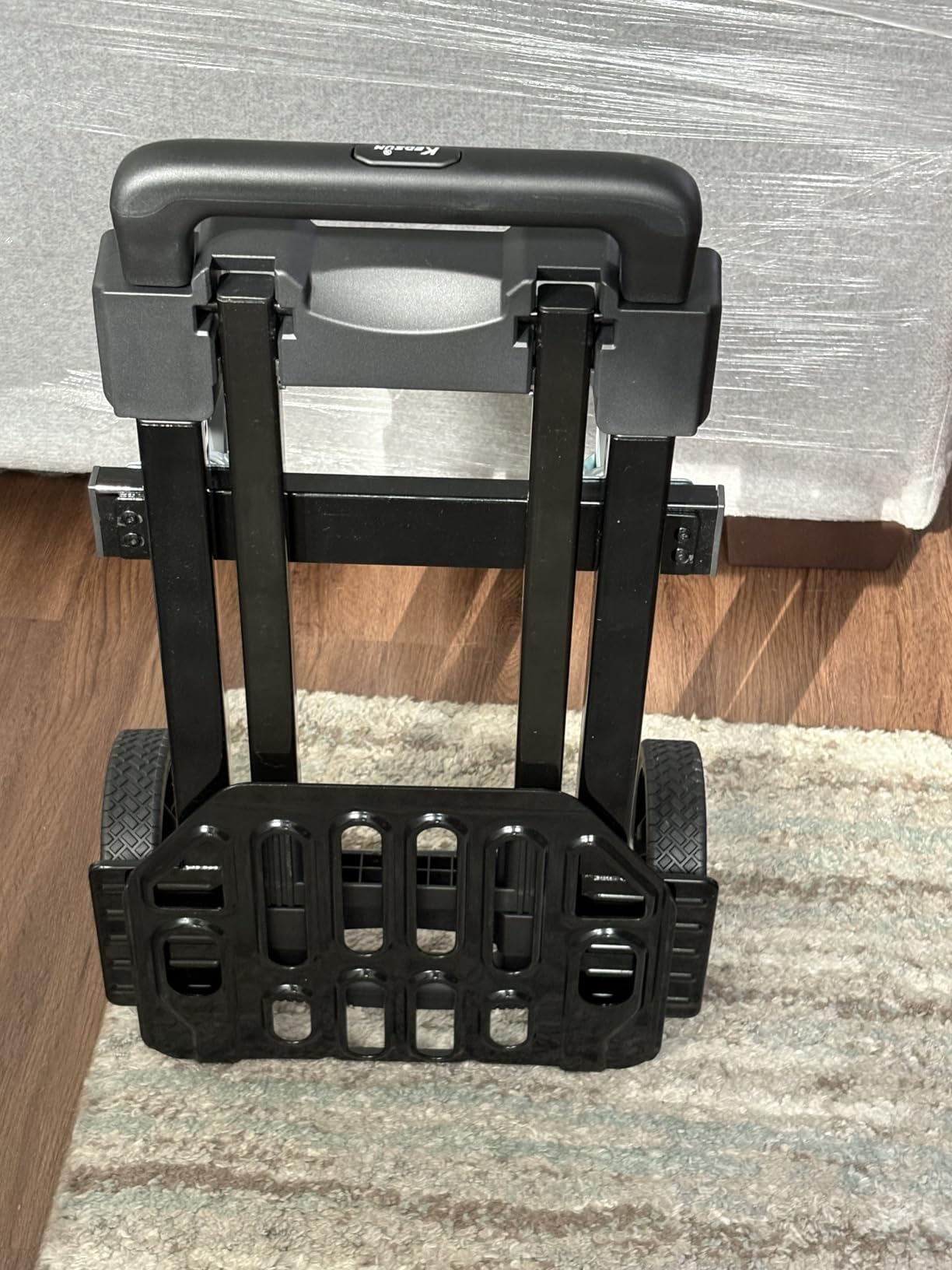 SIMPLI-Magic 2-in-1 Convertible Hand Truck & Dolly - 800 lb Capacity Heavy Duty Folding Platform Cart with Rubber Wheels for Moving Boxes, Furniture & Appliances customer photo 1
