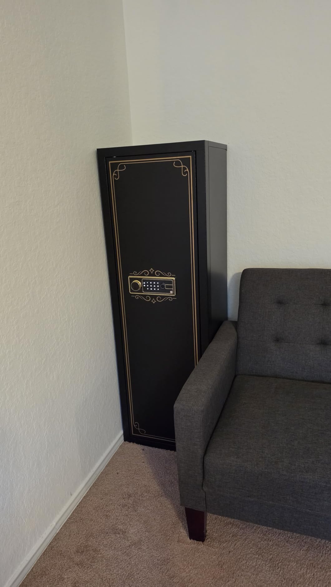 KAER 8-12 Fingerprint Long Gun Safe for Rifles & Pistols | Password Lock | Adjustable Shelves | Perfect for Apartments, Homes, Offices | Secure Storage and Quick Access Gun Cabinet customer photo 1
