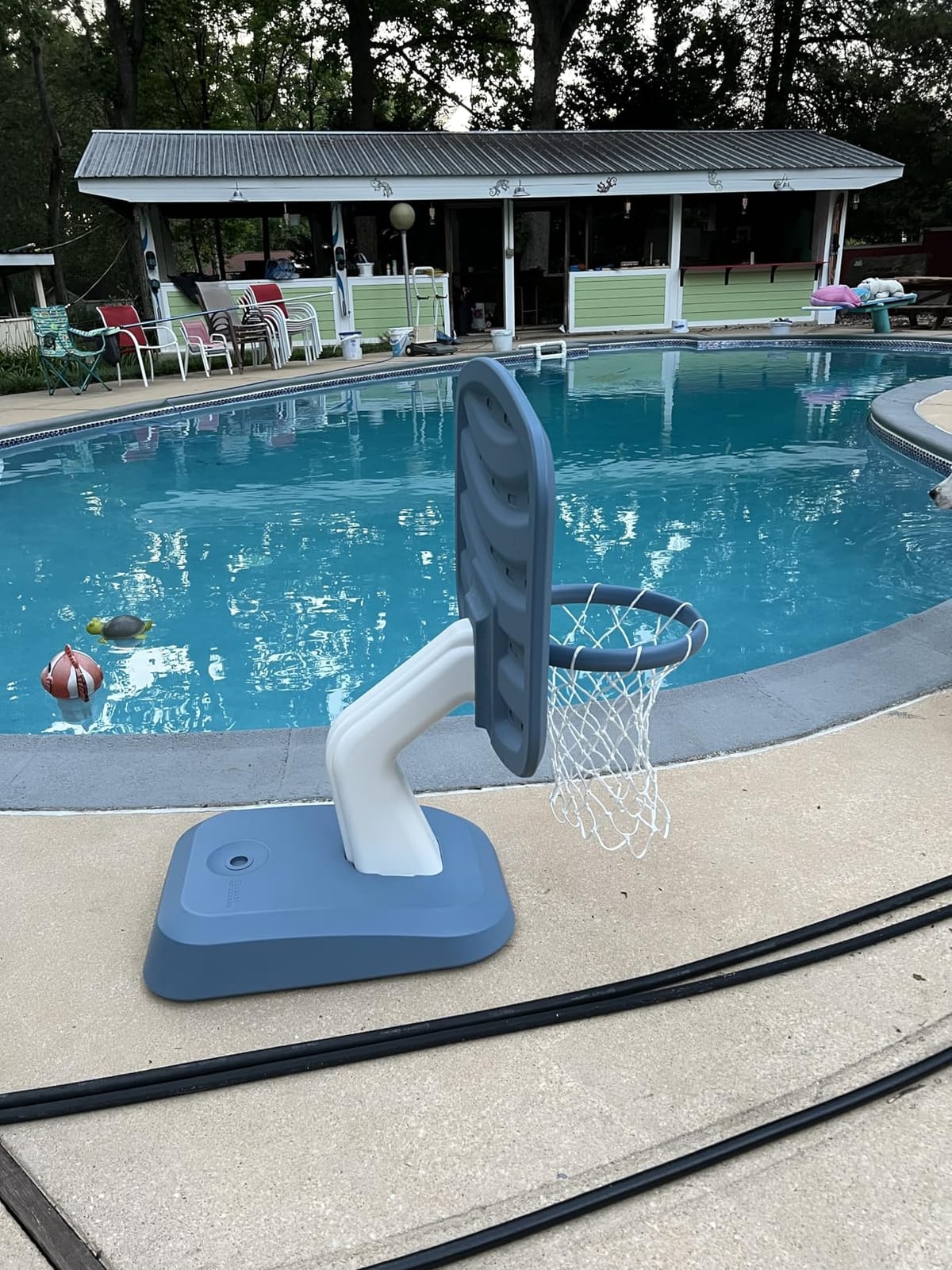 Coast Modern Poolside Basketball Hoop - Premium Outdoor Pool Basketball Hoop with 2 Water Basketballs and Ball Pump customer photo 2