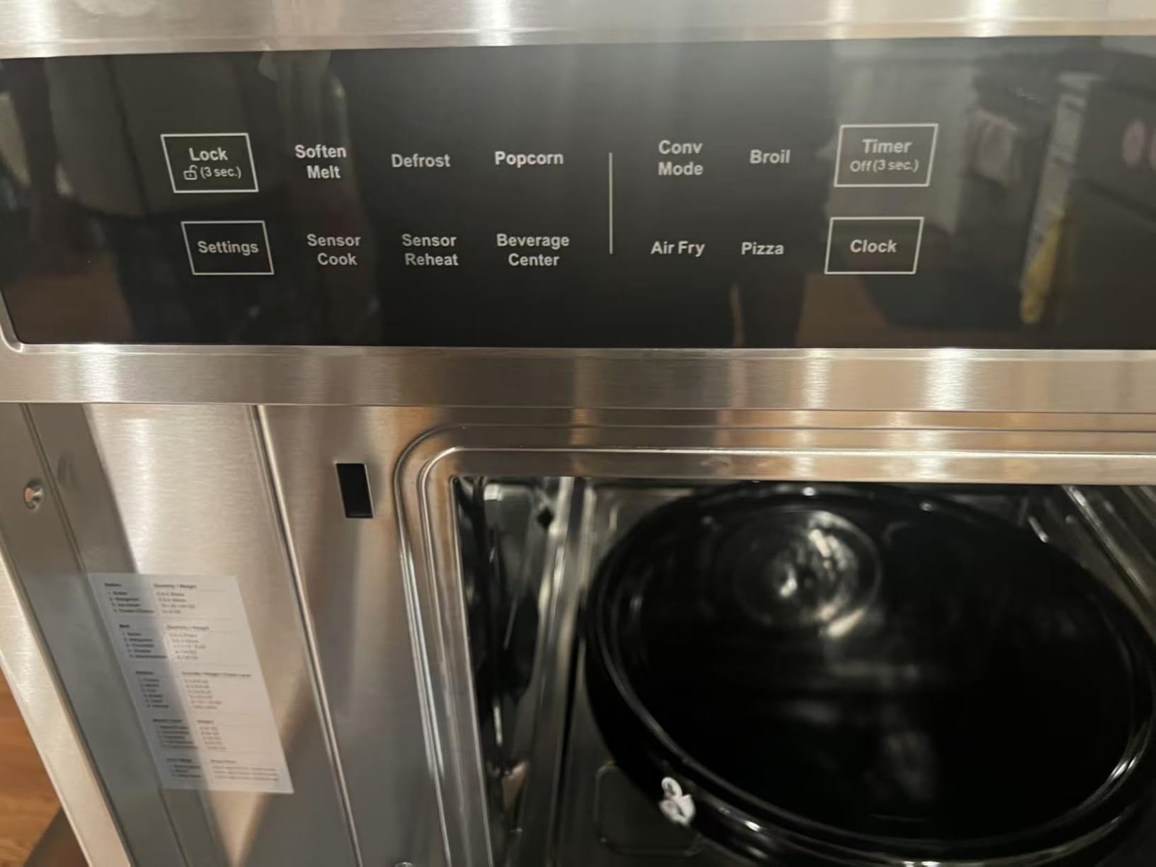 AAOBOSI 24 Inch Built-in Microwave Convection Oven, 1.6 Cu.Ft Air Fryer Combo | 1000W, Sensor Cooking & Auto Menu, 11-level Power, 12+ Cooking Modes, Drop Down Door, Stainless Steel customer photo 1