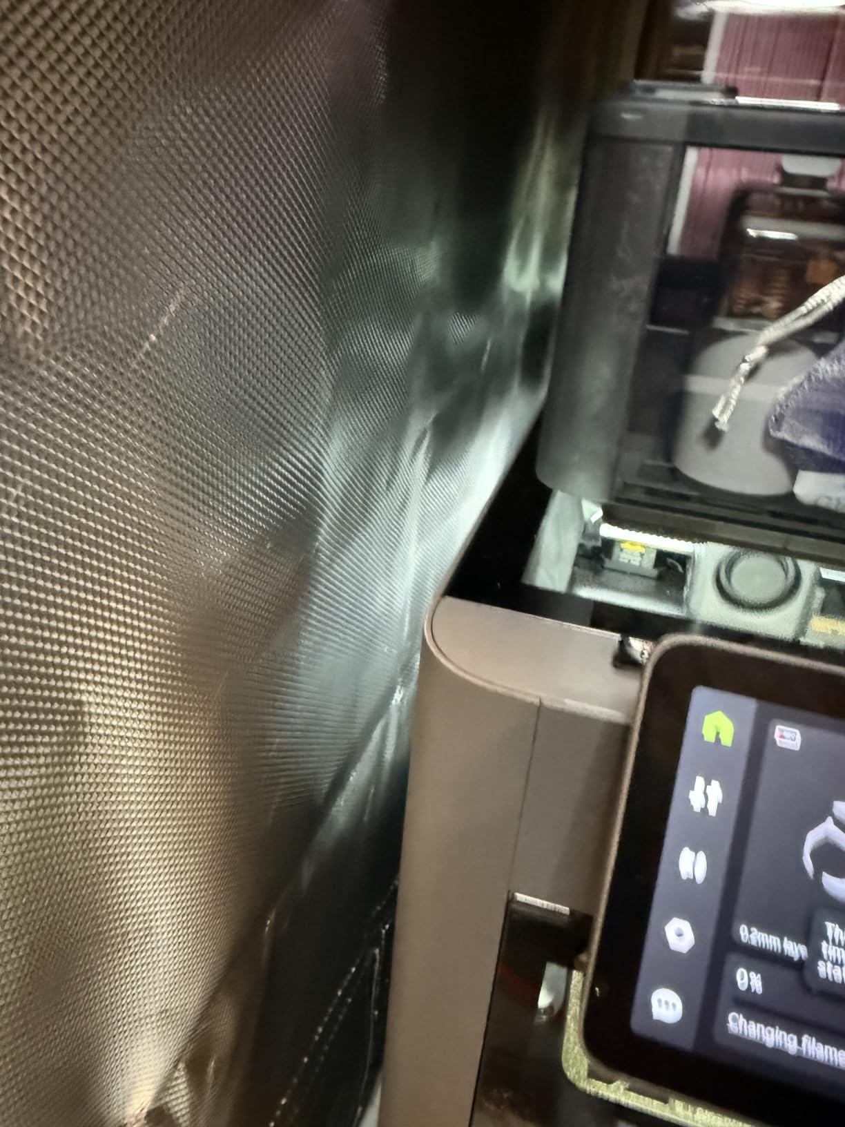 3D Printer Tent Enclosure for Anycubic Kobra X, Upgraded Large Cover with Ventilation & LED Light - Dustproof, Waterproof, Fireproof, Sound Dampening & Temperature Retaining, 19.7x26.8x28.3in customer photo 2