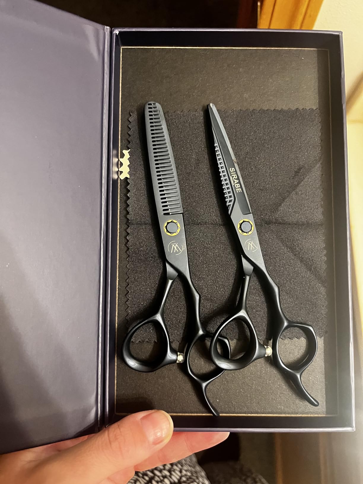 Hair Cutting Scissors, HIGH-END Professional Hair Cutting Kit, Japanese SUS440C Stainless Steel Ultra Sharp Blades Thinning Shears, 6.7