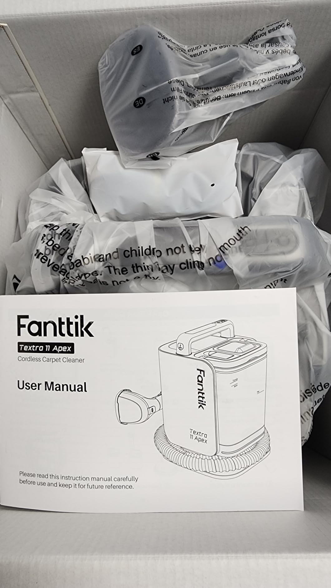 Fanttik Textra 11 Apex Cordless Carpet and Upholstery Cleaner, Self-Cleaning Tool, 150W Brushless Motor, 2 Cleaning Modes, Light-Duty Portable Spot Cleaner for Car, RV Interiors, Sofas, Area Rugs customer photo 2