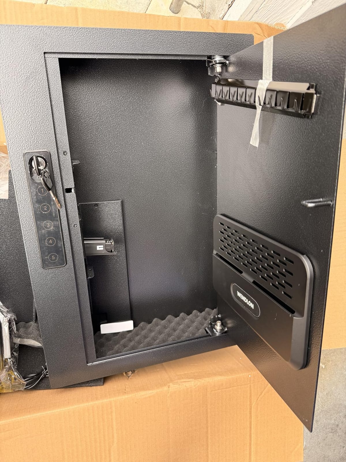 Electronic Wall Safe Between 16
