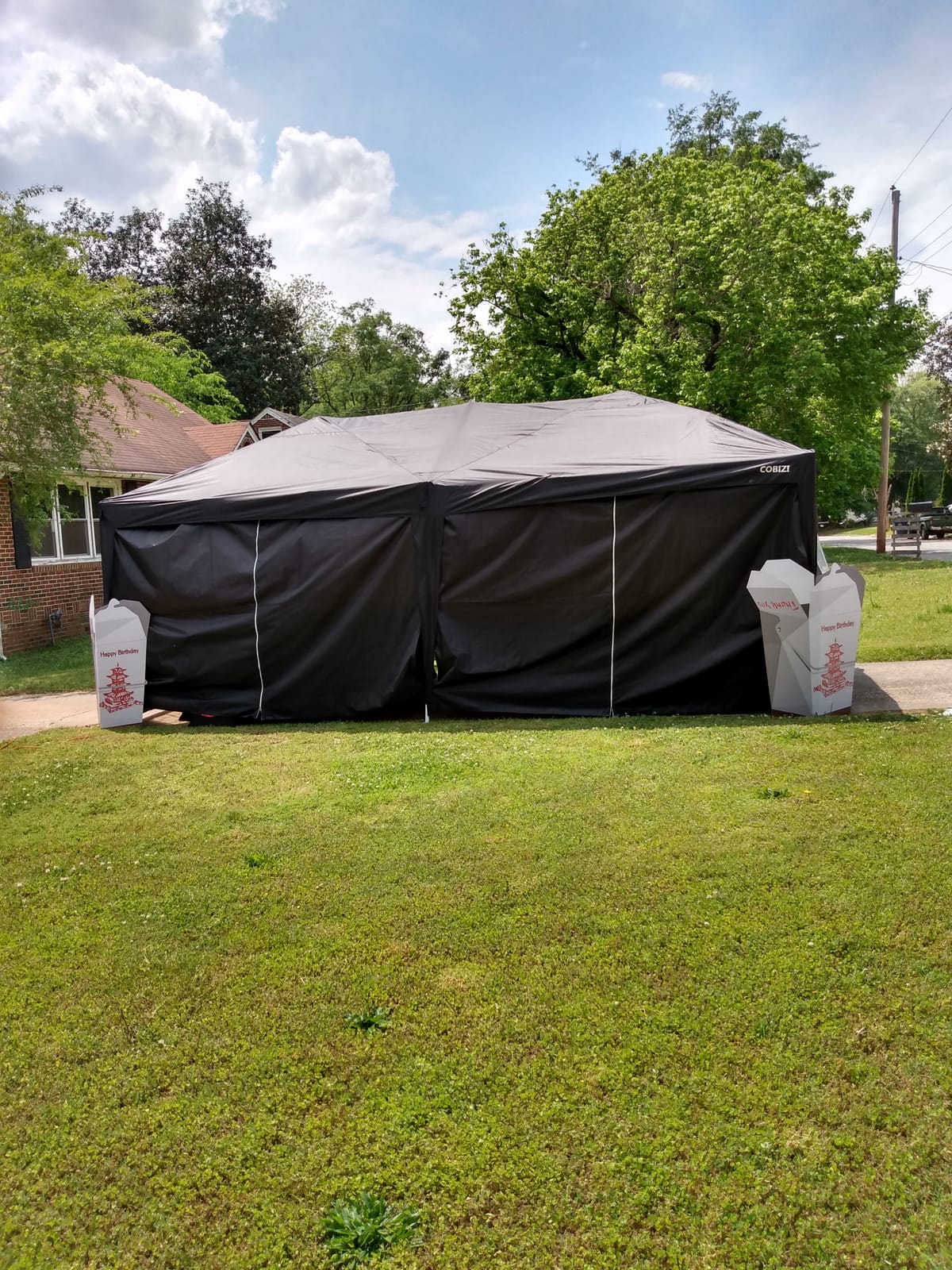 COBIZI 20x30 Party Tents Heavy Duty Wedding Canopy for Parties, Powder Coating (Better Than Galvanized), Waterproof Outdoor Event Shelter Gazebo for BBQ with Removable Sidewall Windows, White customer photo 2