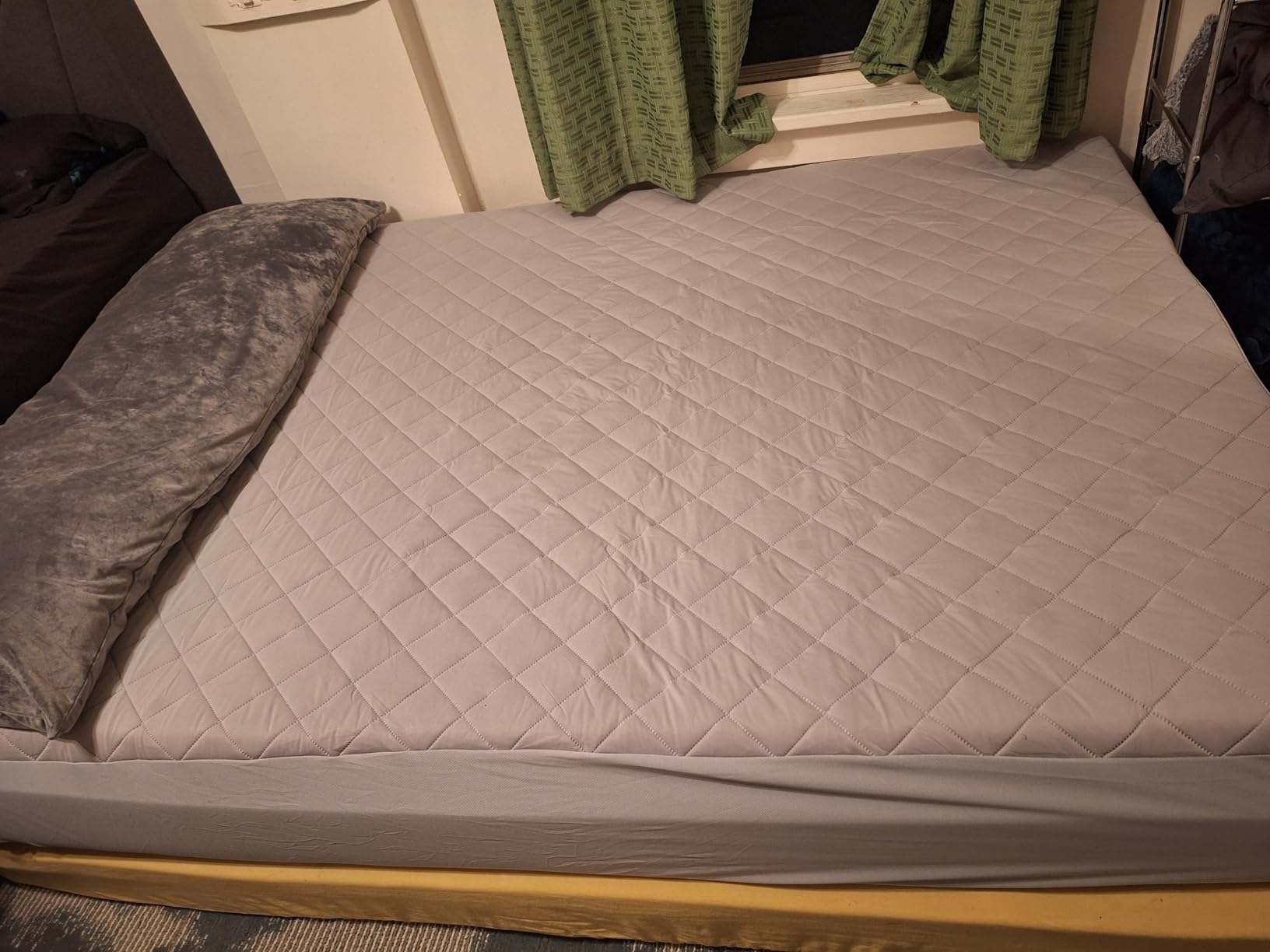 Cooling Mattress Pad for Hot Sleepers Q-Max 0.45 3xBreathable Queen | Noiseless, 3D Mesh Support, Deep Pocket Mattress Protector, Cool Touch Mattress Topper for Bed, Bed Cooling Cover customer photo 1