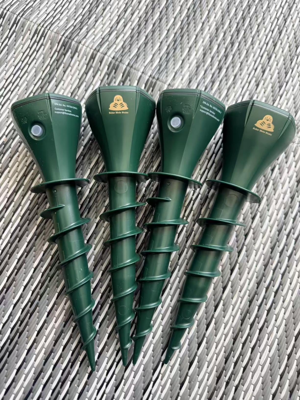 8 Pack Mole Repellent Solar Powered, Gopher Repellent Ultrasonic Stakes for Lawns, IP65 Waterproof Mole Deterrent for Yard, Outdoor Rodent Control for Groundhog, Vole, Armadillo, Chipmunk, Snake customer photo 1